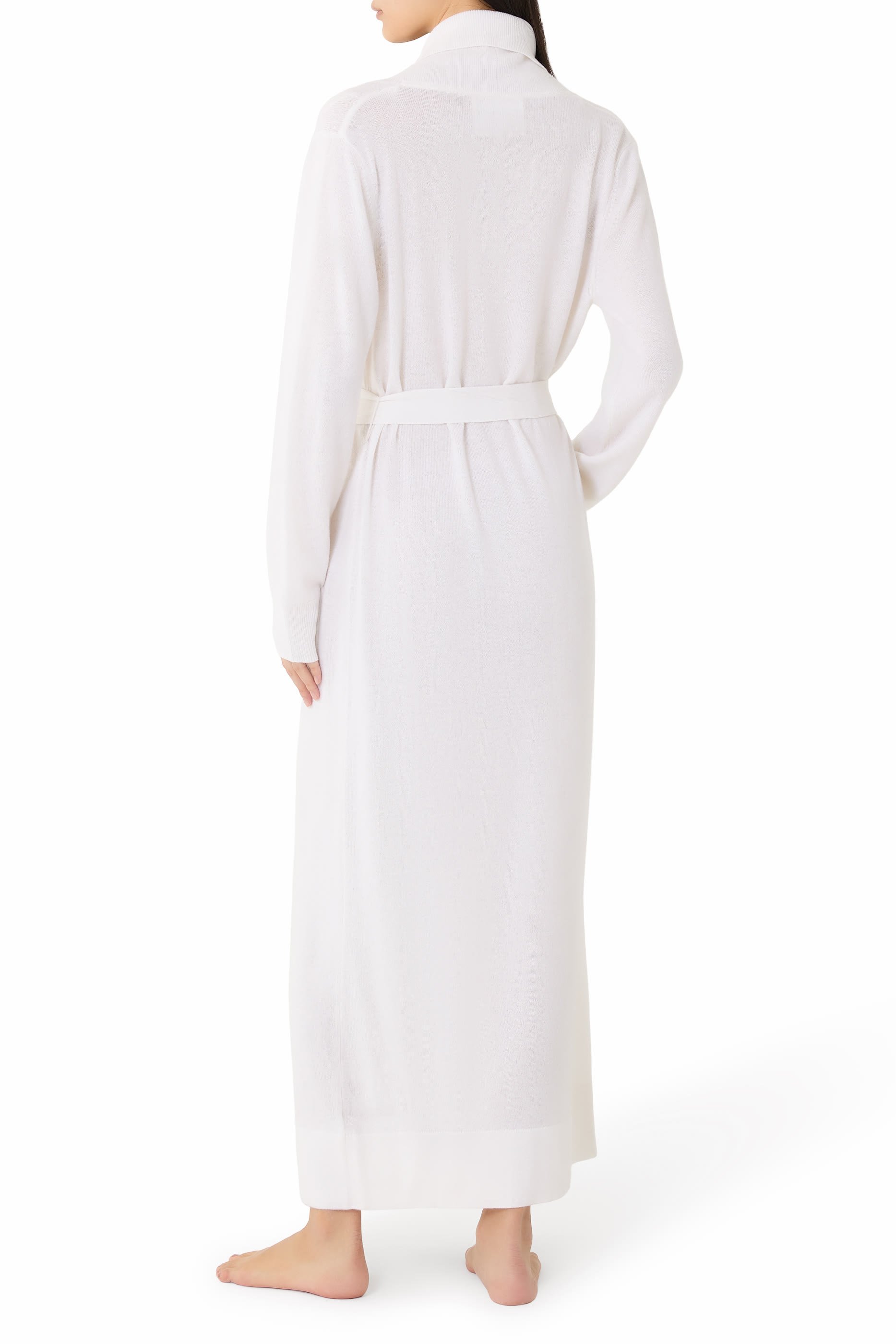 Long Shawl Collar Cashmere Robe