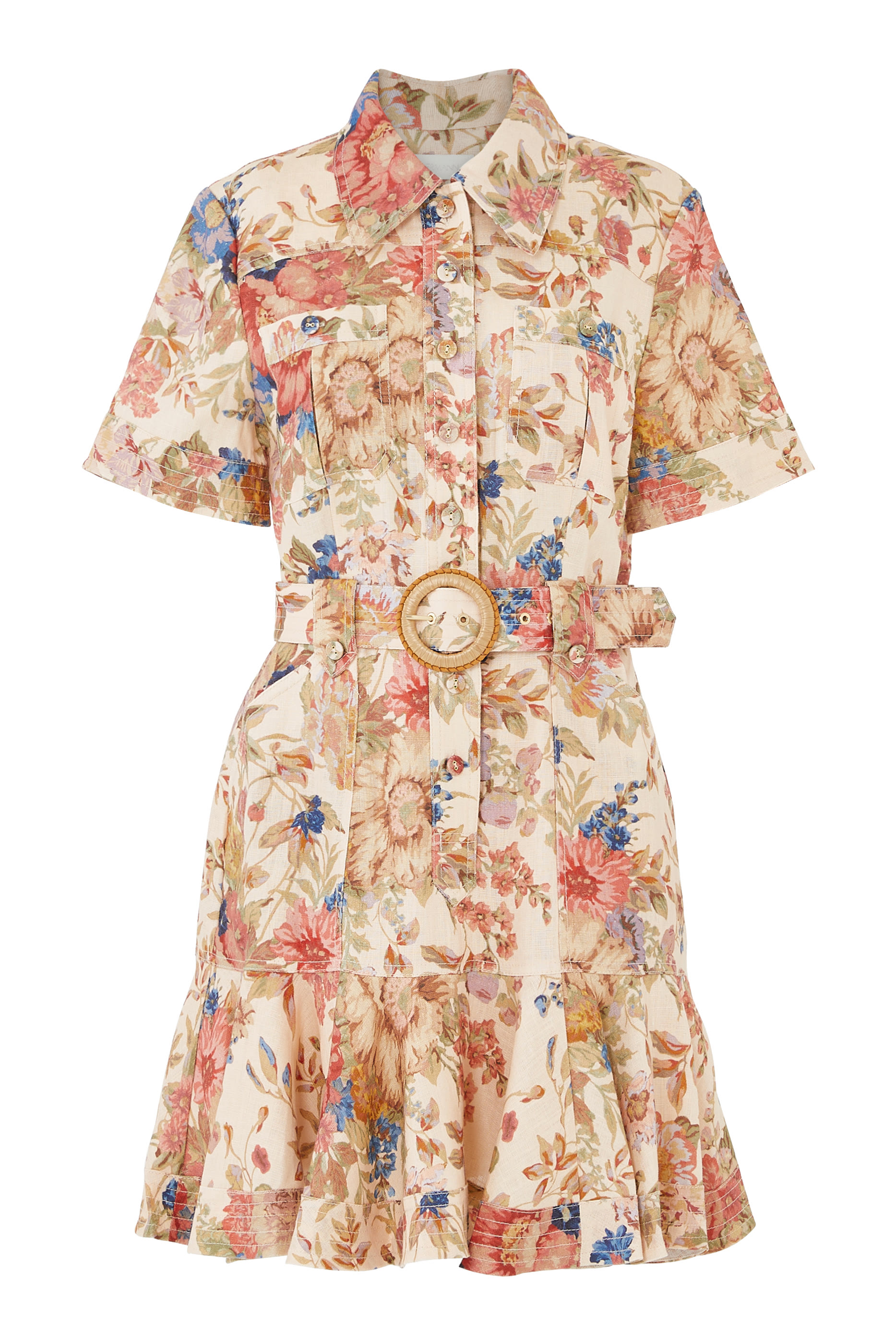 August Belted Mini Dress