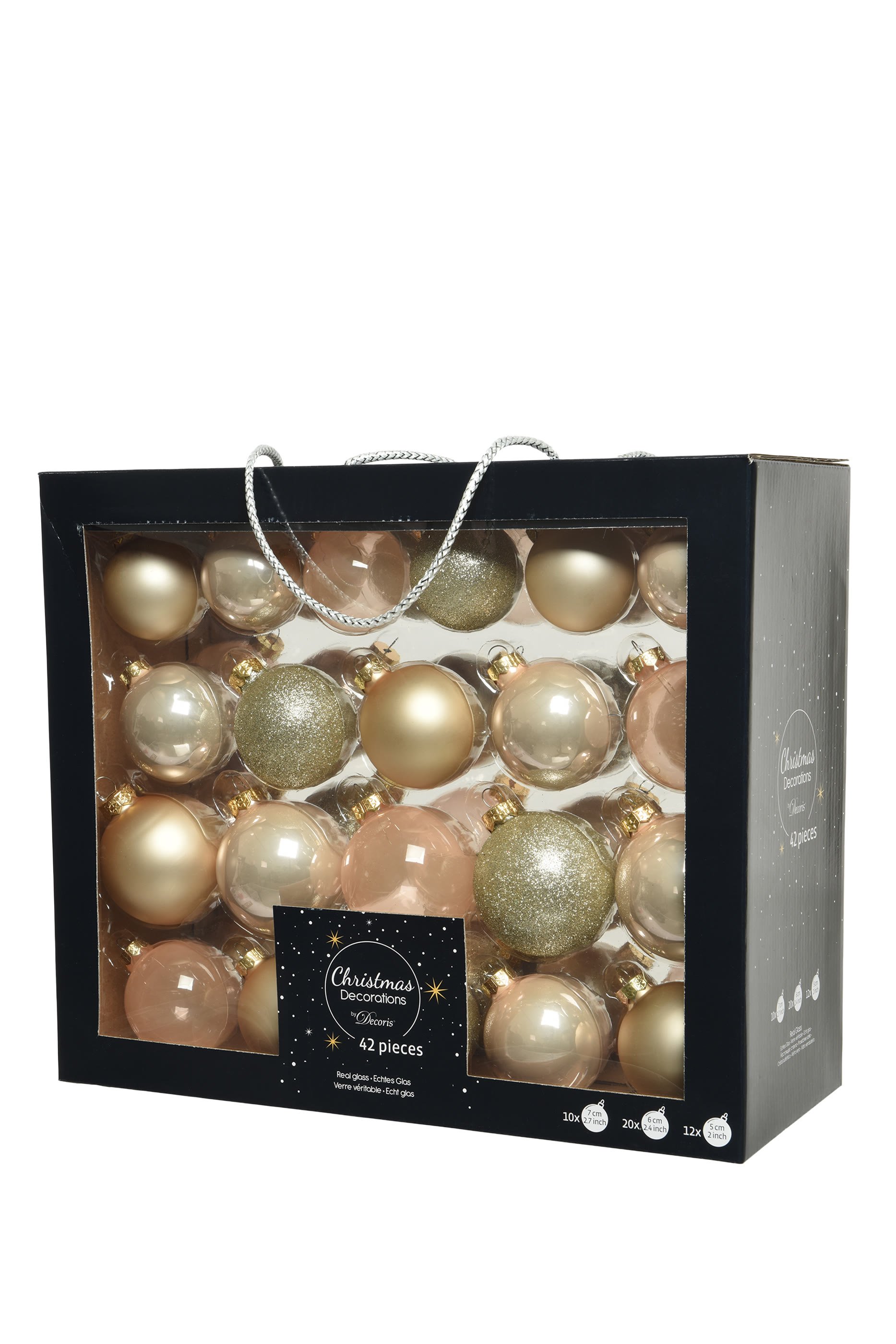 Glass Bauble, Set of 42 