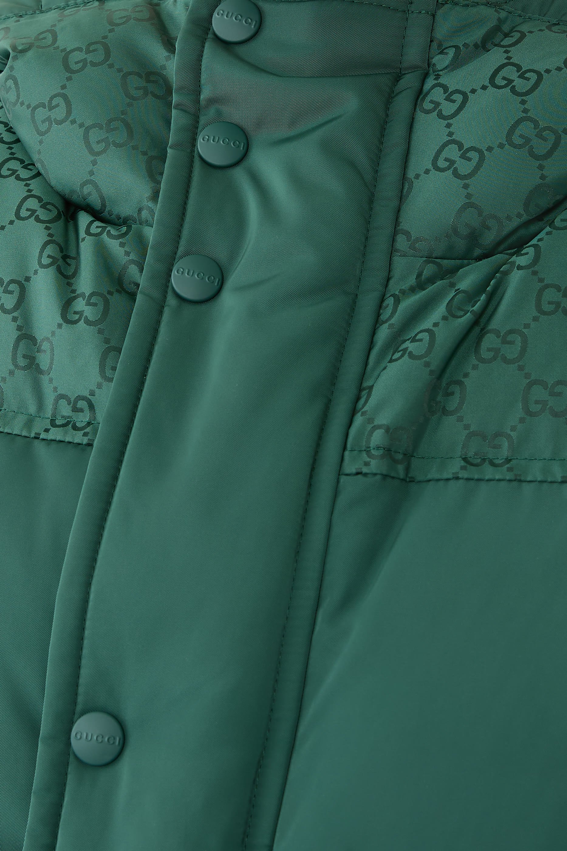 Technical Nylon Twill Padded Jacket 