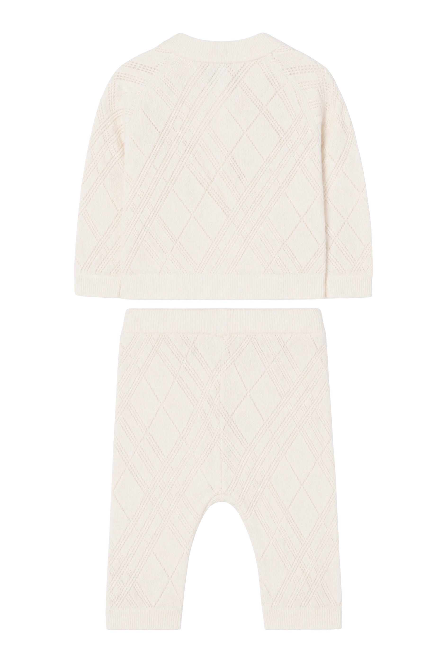Kids Check Cashmere Two-Piece Set