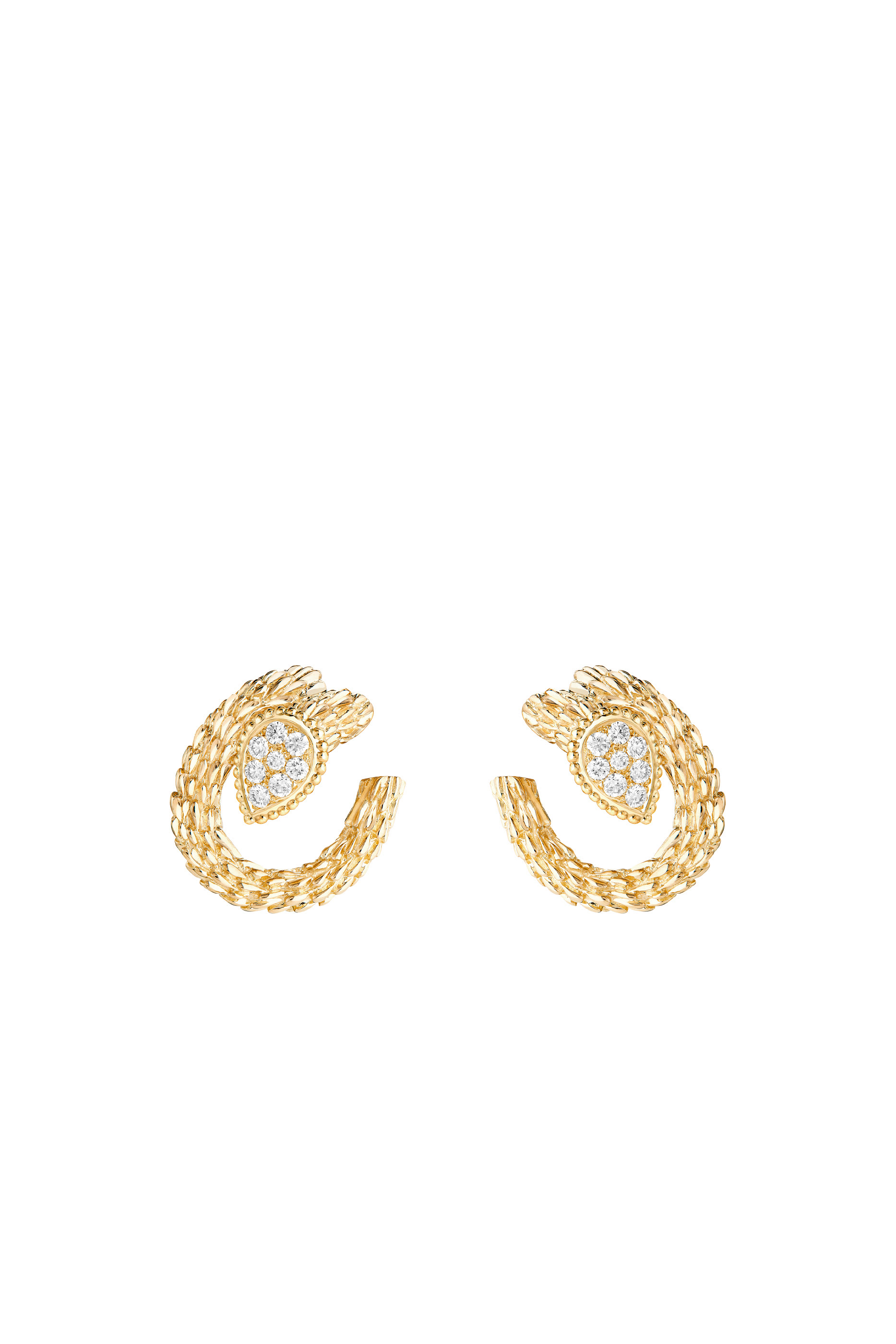 Serpent Boh&egrave;me S Motif Hoop Earrings