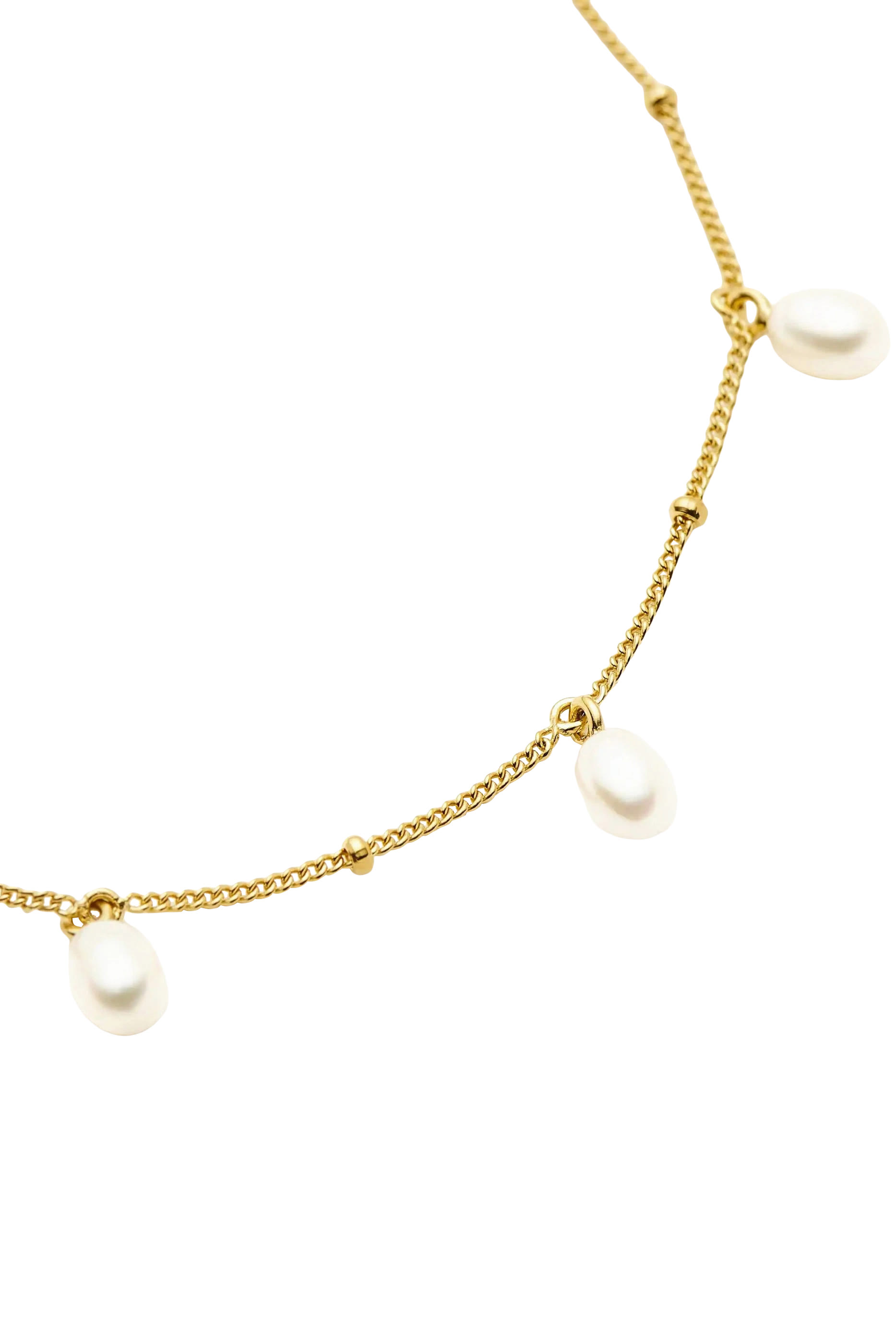 Pearl Baya Baroque Chain Bracelet, 18ct Recycled Gold Vermeil on Recycled Sterling Silver & Baroque Pearls