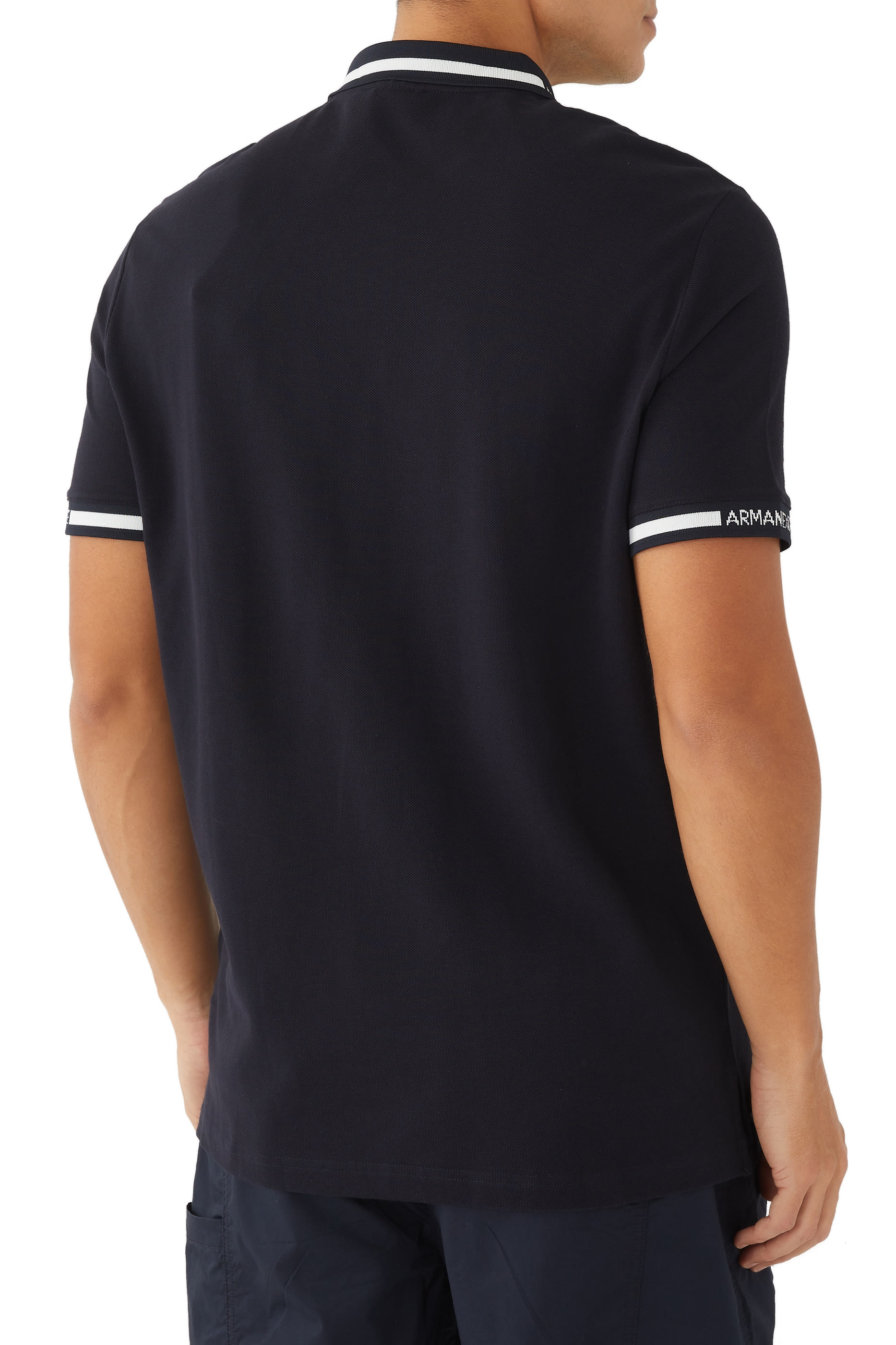 Half-Zip Cotton Piqu&eacute; Polo Shirt