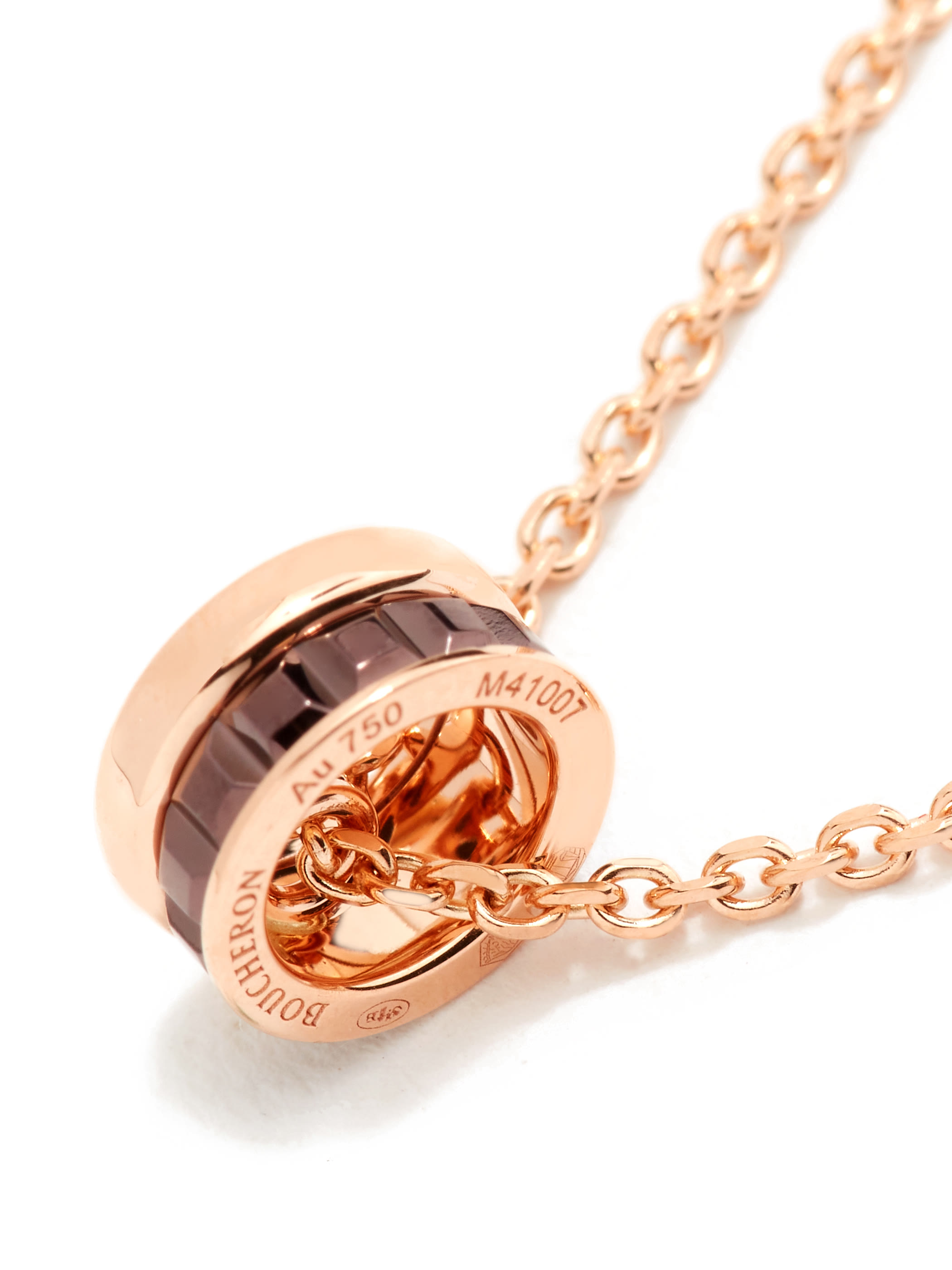 Quatre Classique Mini Pendant, in Yellow Gold, Pink Gold and Brown PVD