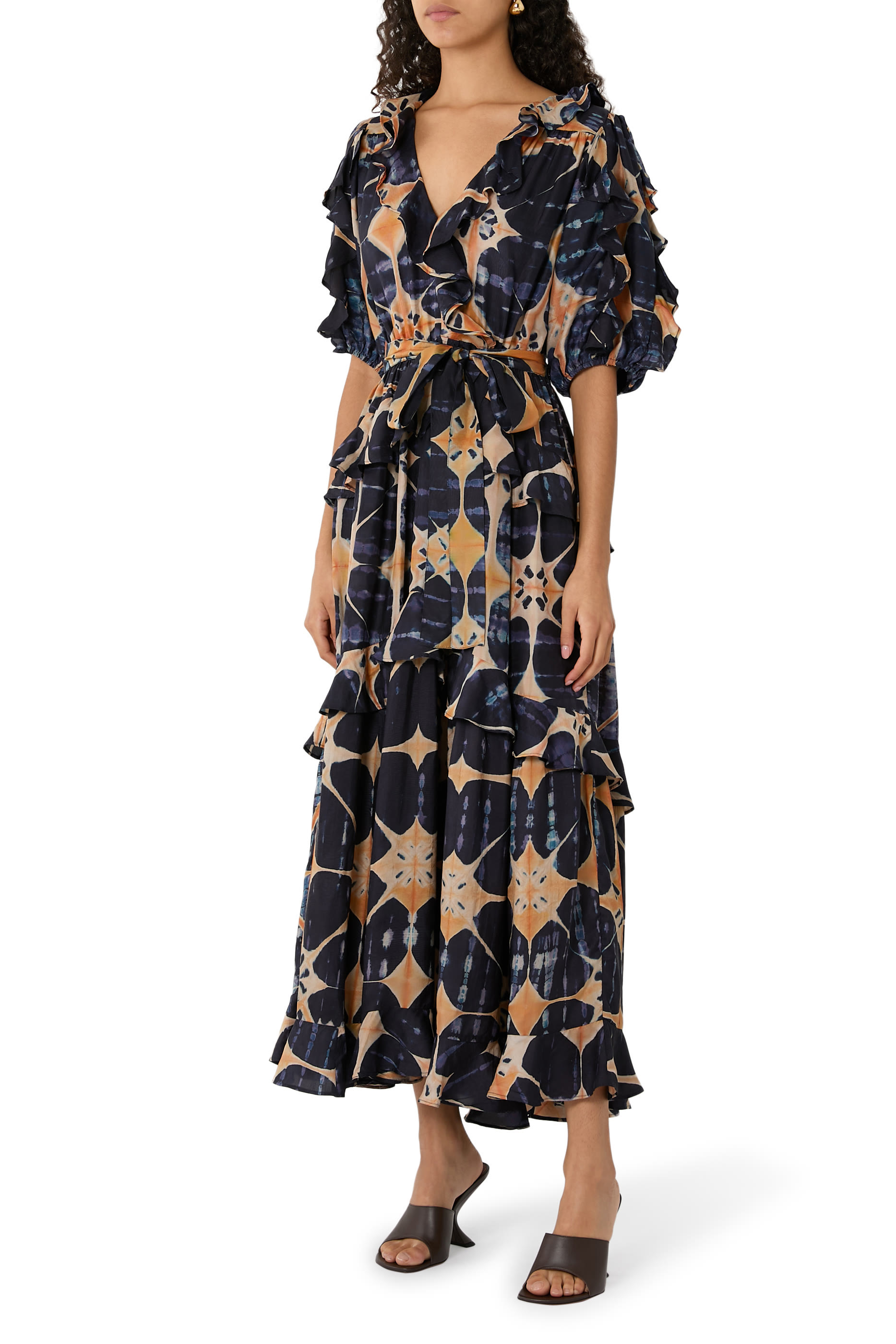 Tida Short Sleeves Midi Dress