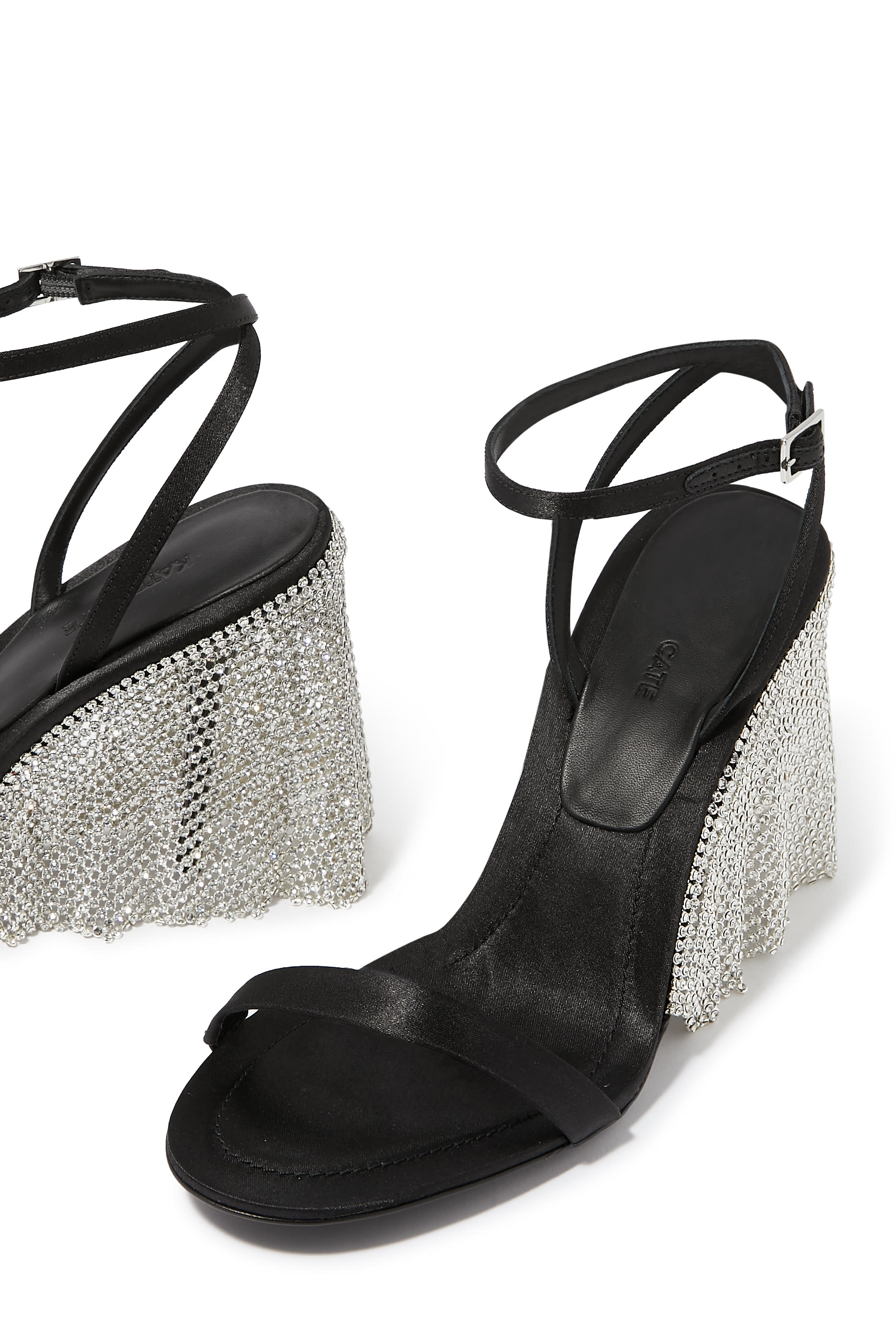 Tulle 90 Slingback Pump with Ankle Strap