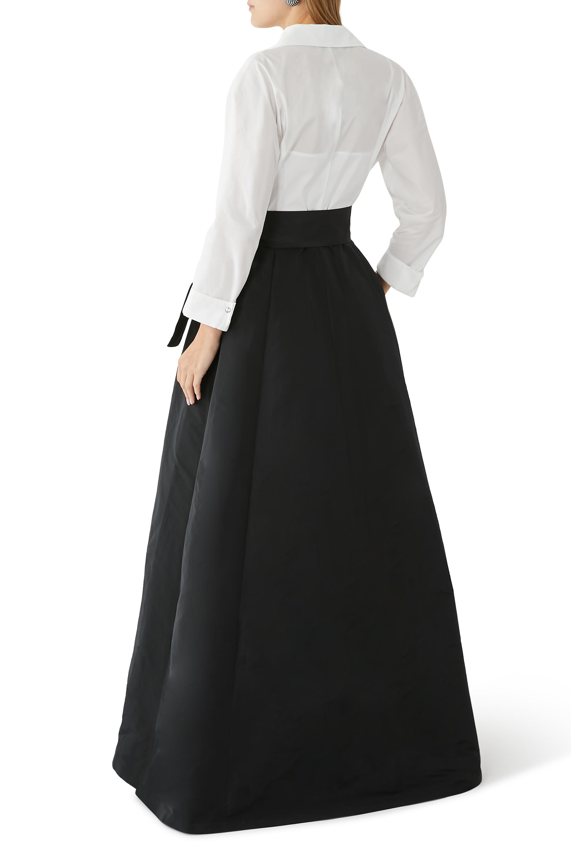Taffeta Shirt Waist Gown