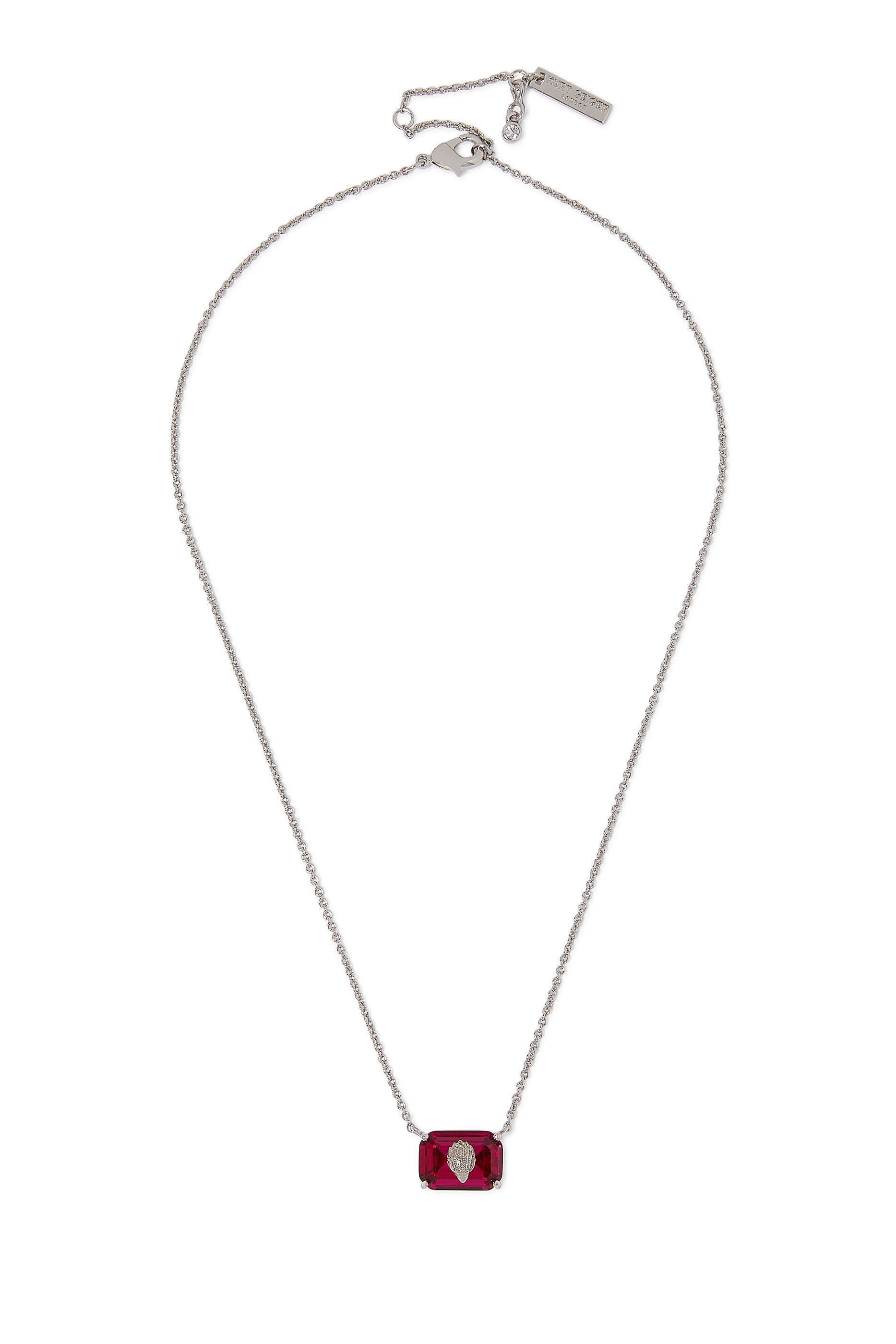 Crystal Necklace, Brass & Semi-precious Tourmaline