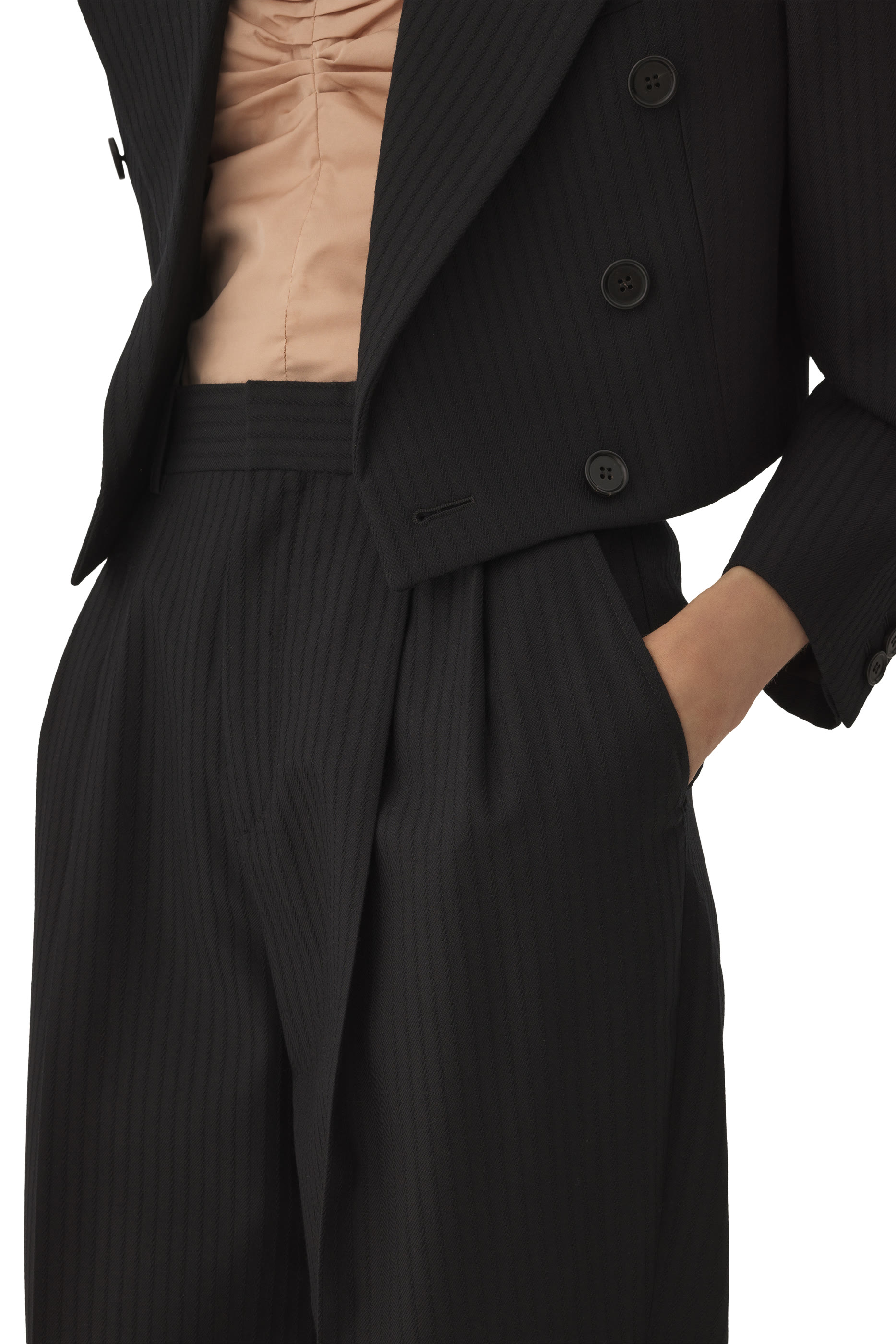 High-Rise Wide-Leg Trousers 