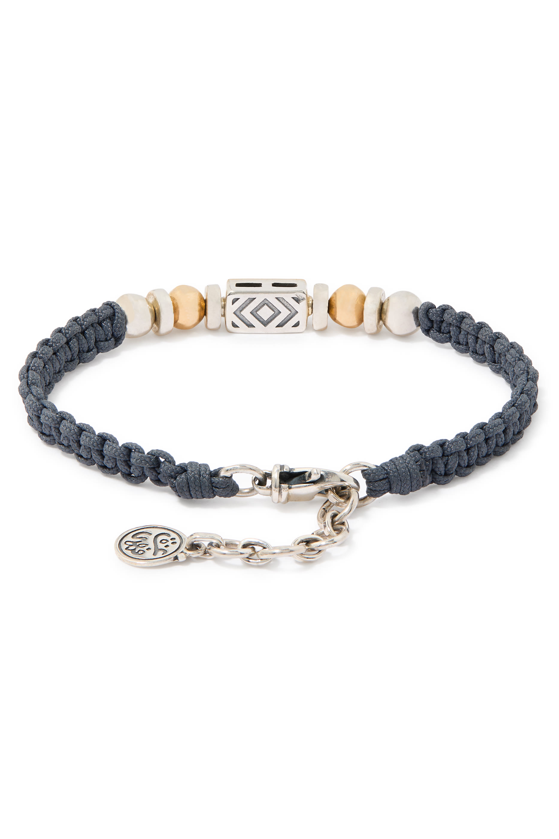 El Nur ‘Never Apart’ Braided Bracelet, 18k Yellow Gold & Sterling Silver