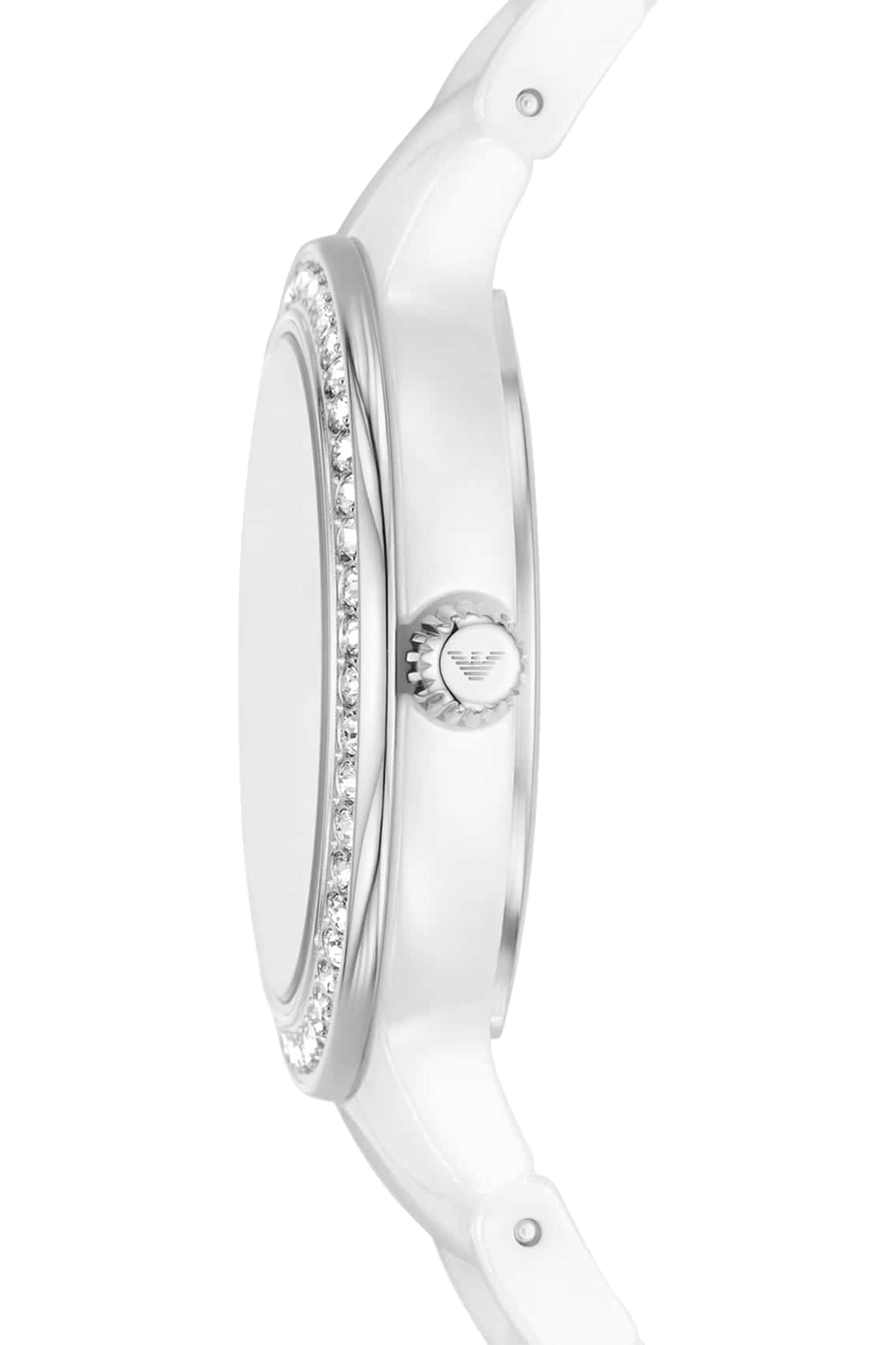 Three-Hand Date 36mm White Ceramic Watch