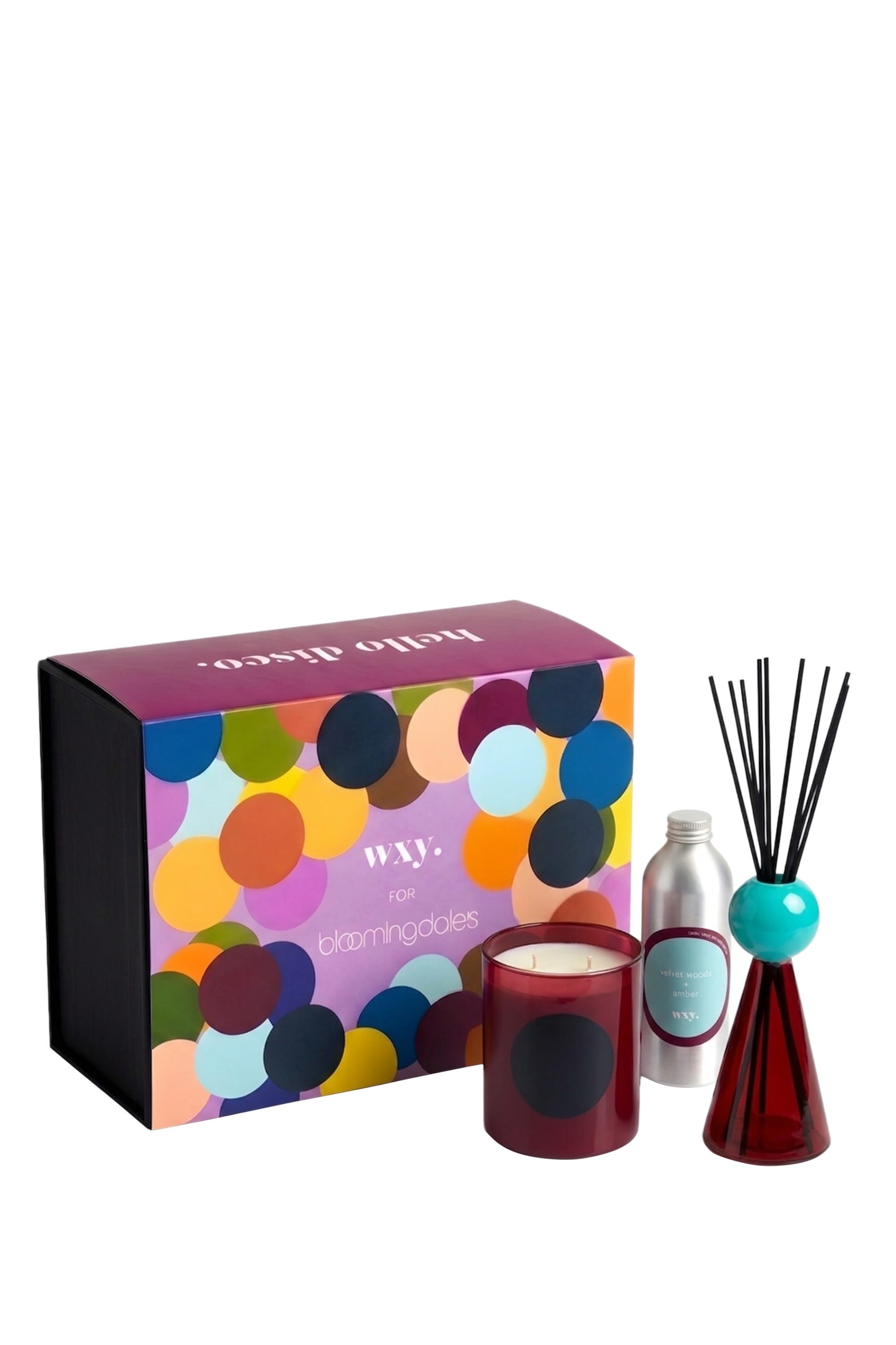 Velvet Woods & Amber Candle Disco Box