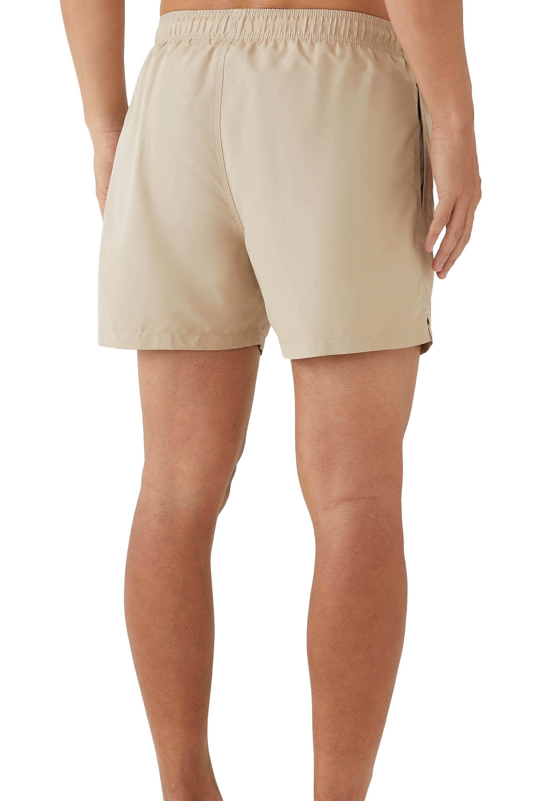 Two-Tone Eagle Embroidery Swim Shorts