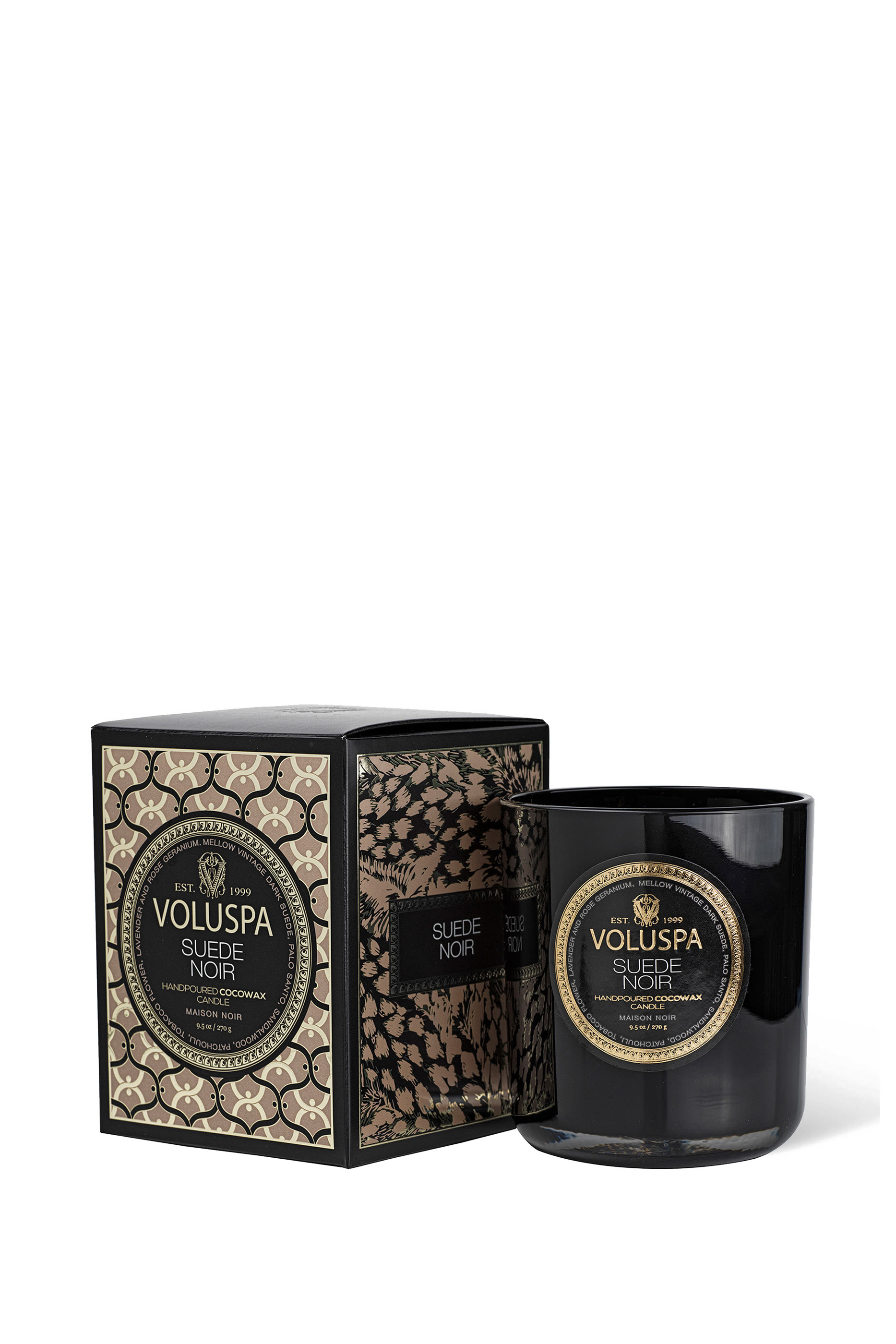 Suede Noir Classic Candle