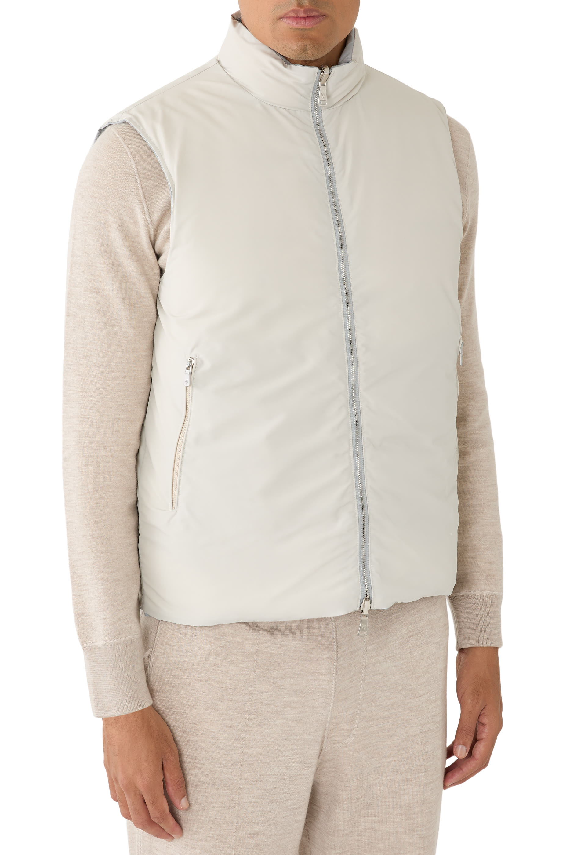 Reversible Mock Collar Vest