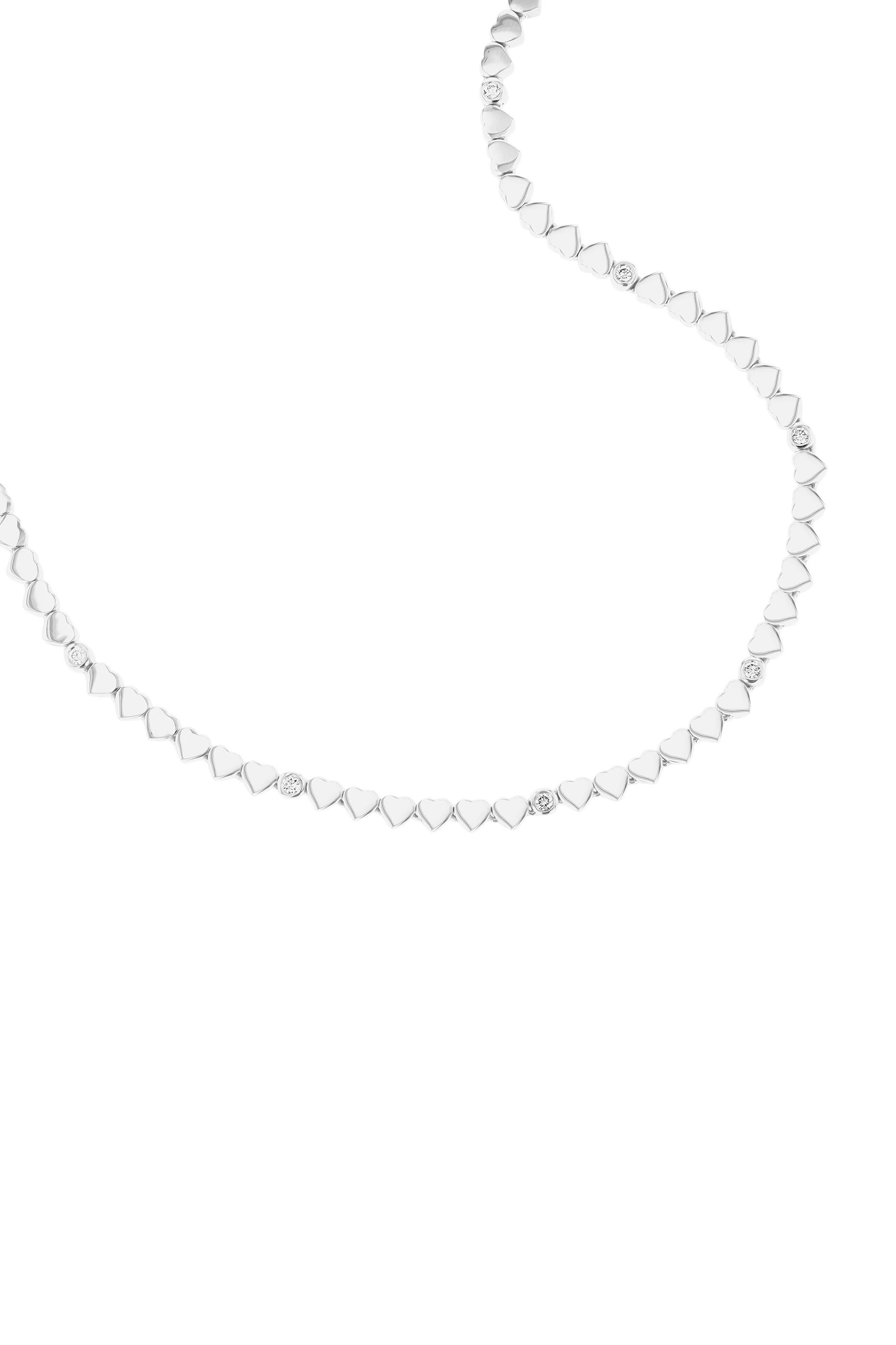 Love in Tokyo Necklace, 18K White Gold with Diamonds