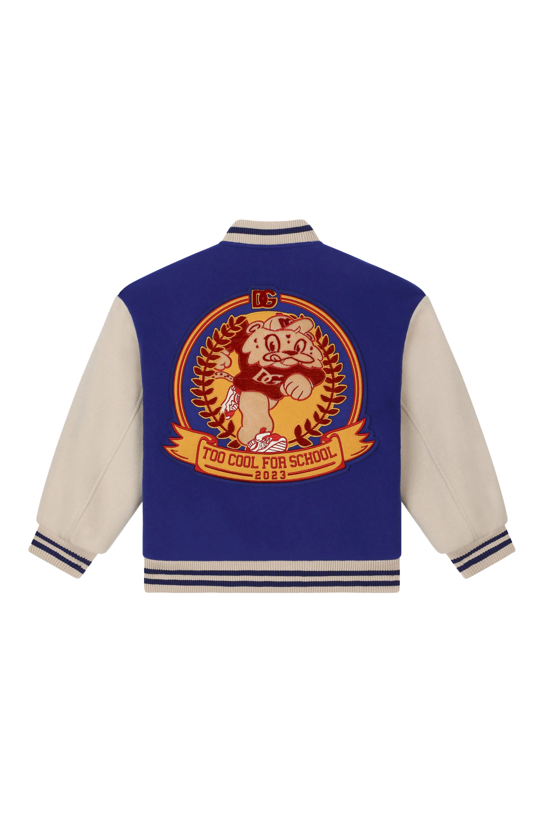 Kids Baize DG Logo Patch Bomber Jacket