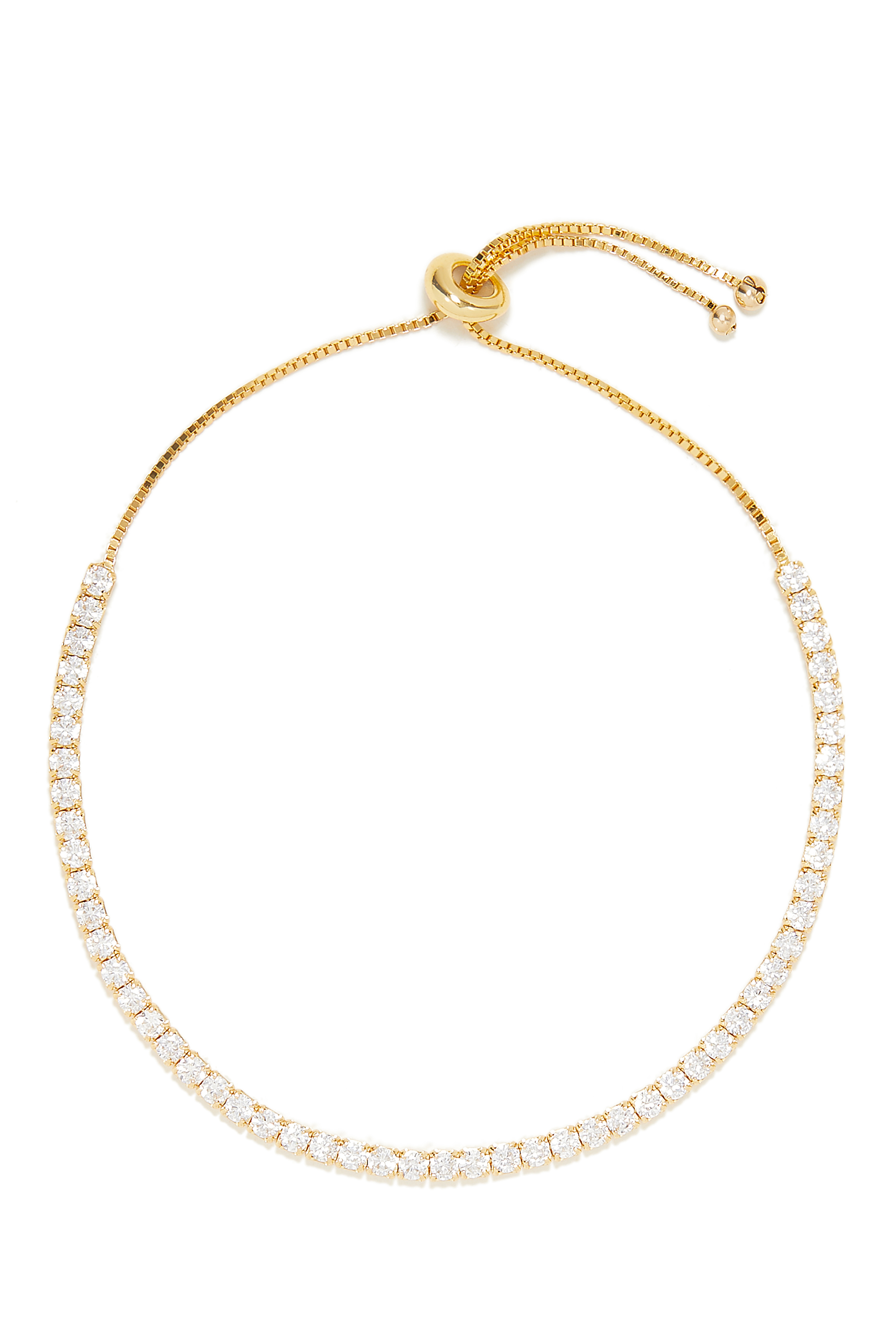 Buy Shashi Diamond Tennis Bracelet, 18k Gold-Plated Sterling Silver for ...