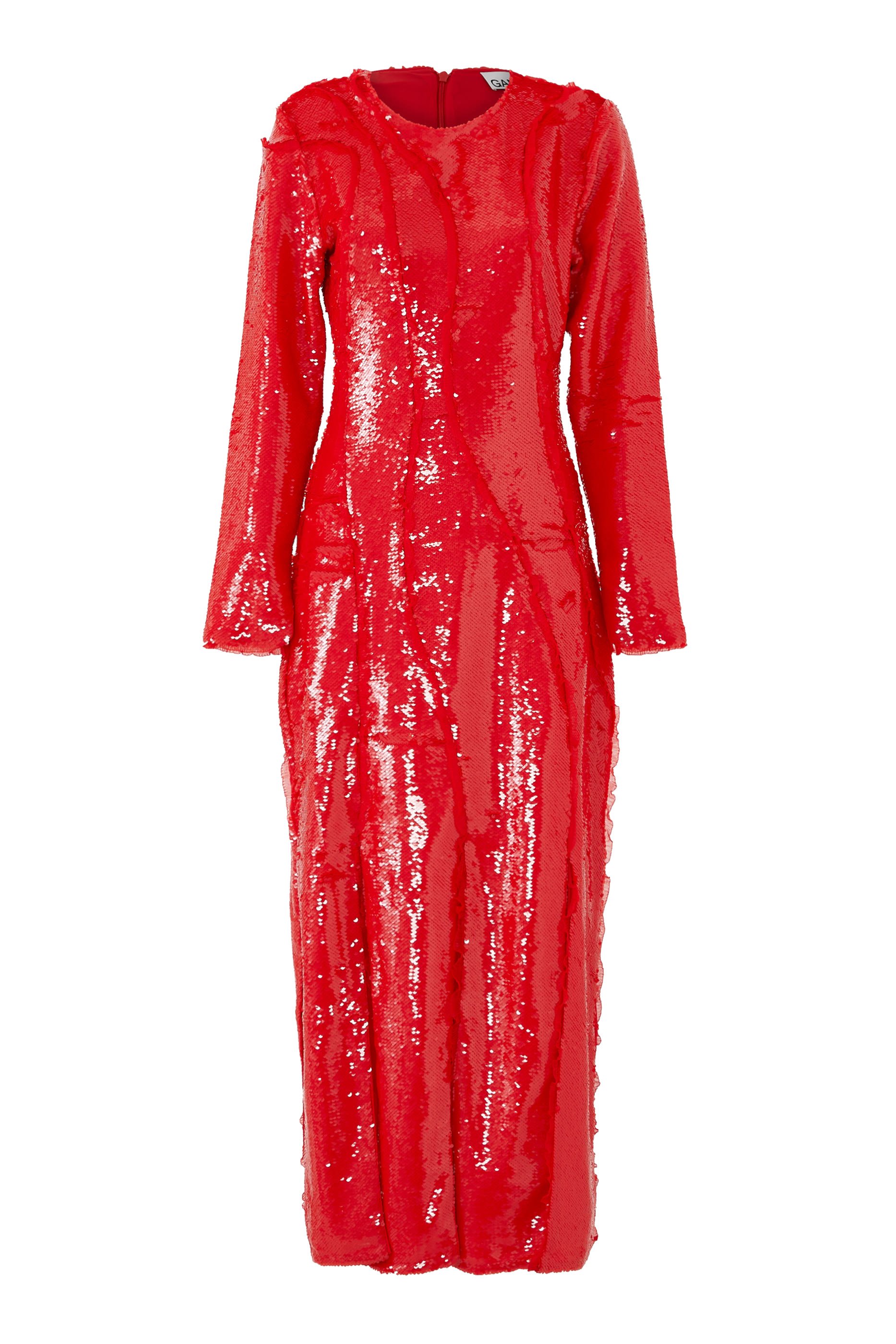 Sequin Cutline Maxi Dress