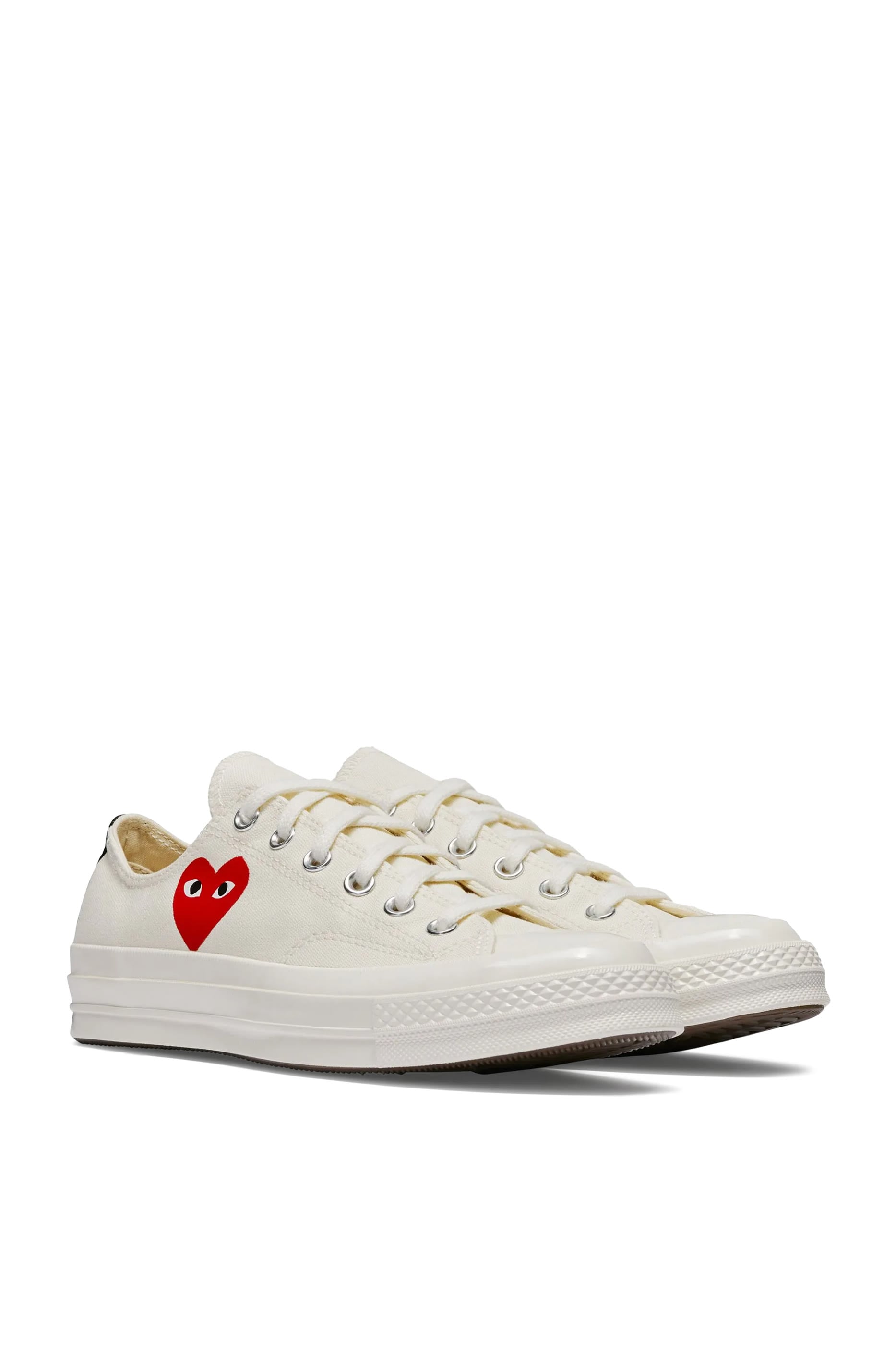 Converse Small Red Heart Low Top Sneakers