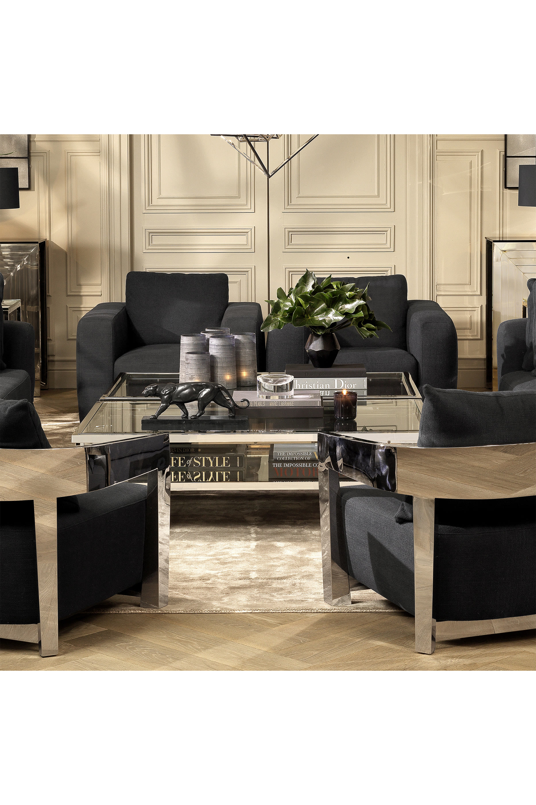 Panther on a Marble Base