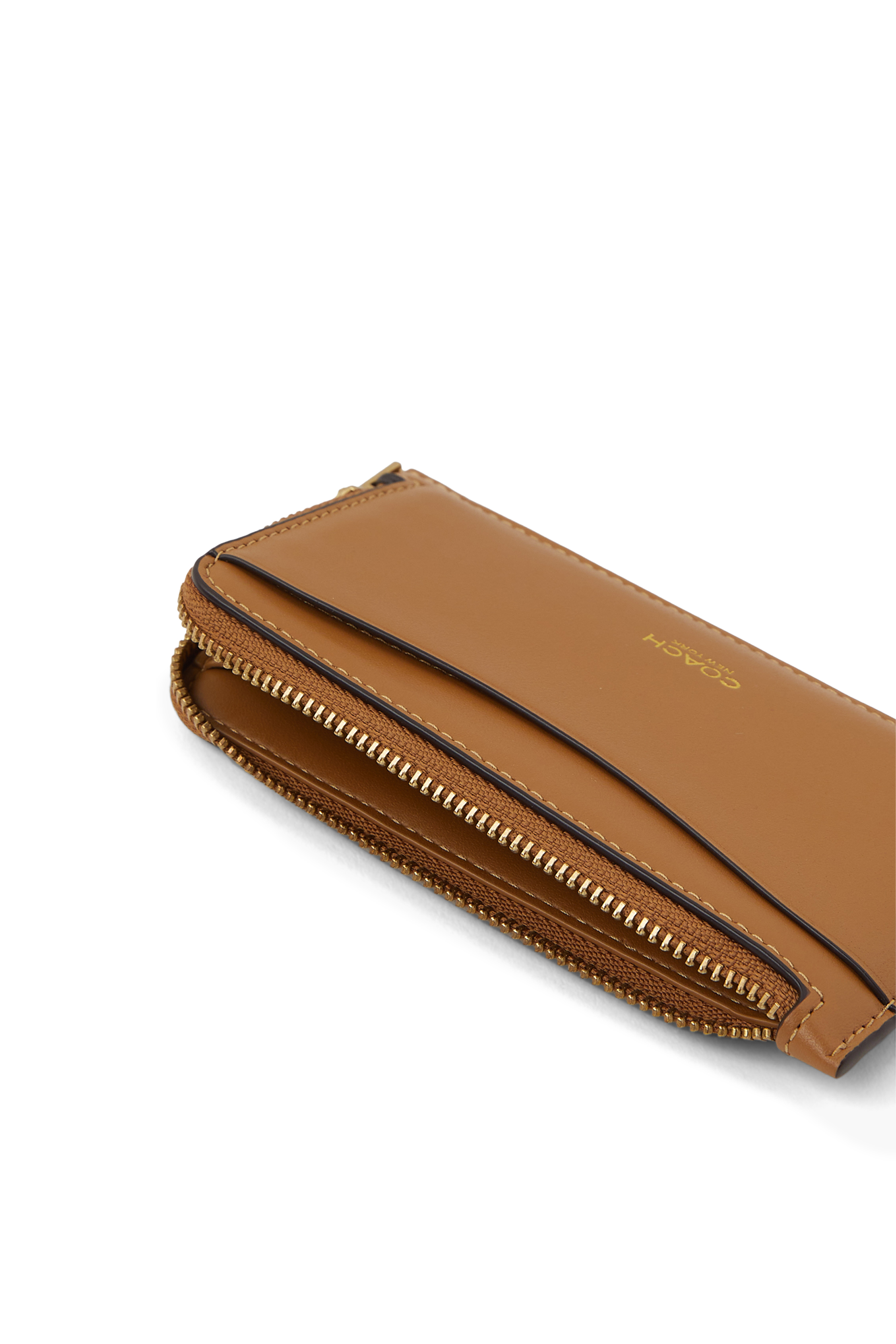 Leather Zip Around Wallet