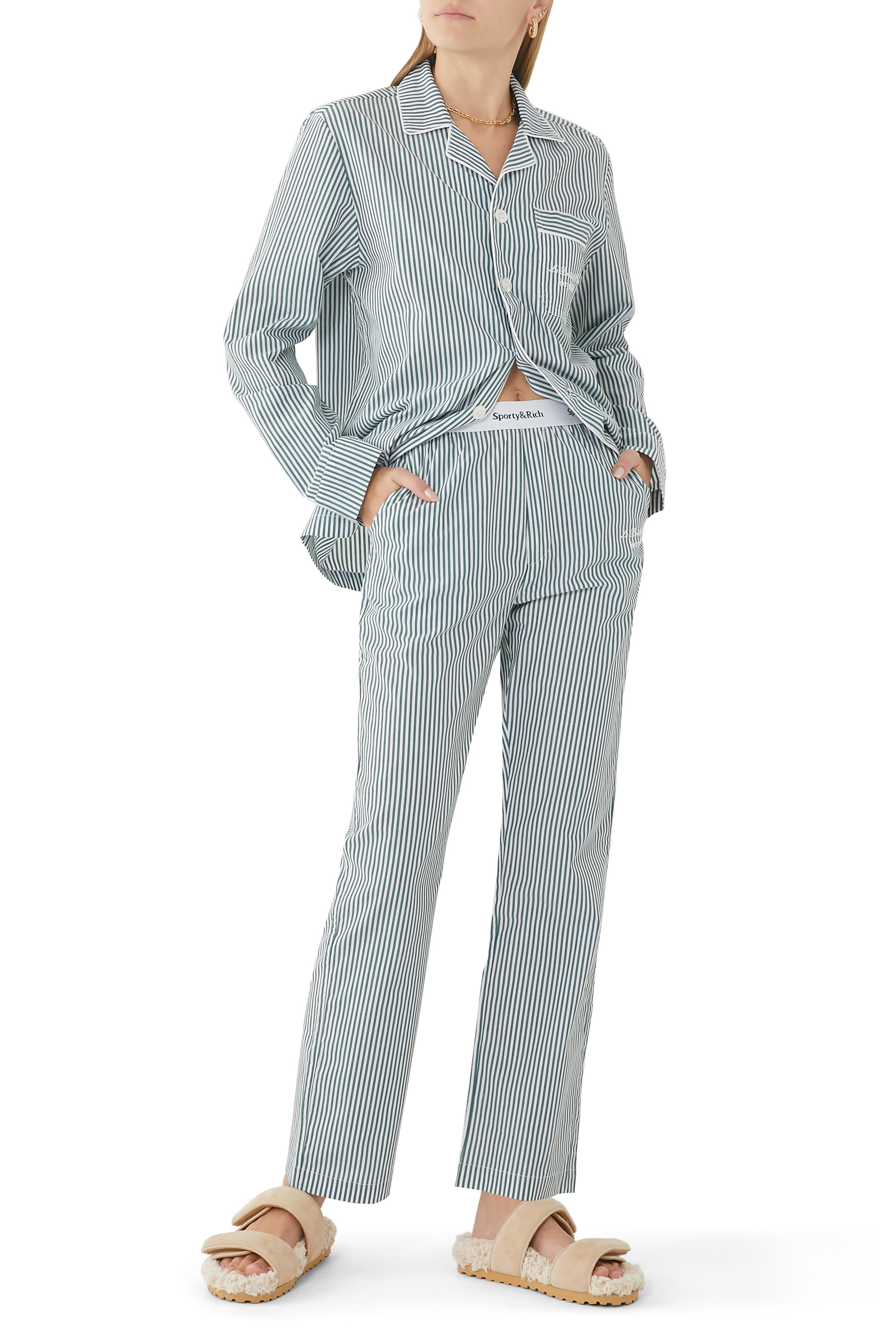 Sporty & Rich x Le Bristol Paris Faubourg Pyjama Shirt