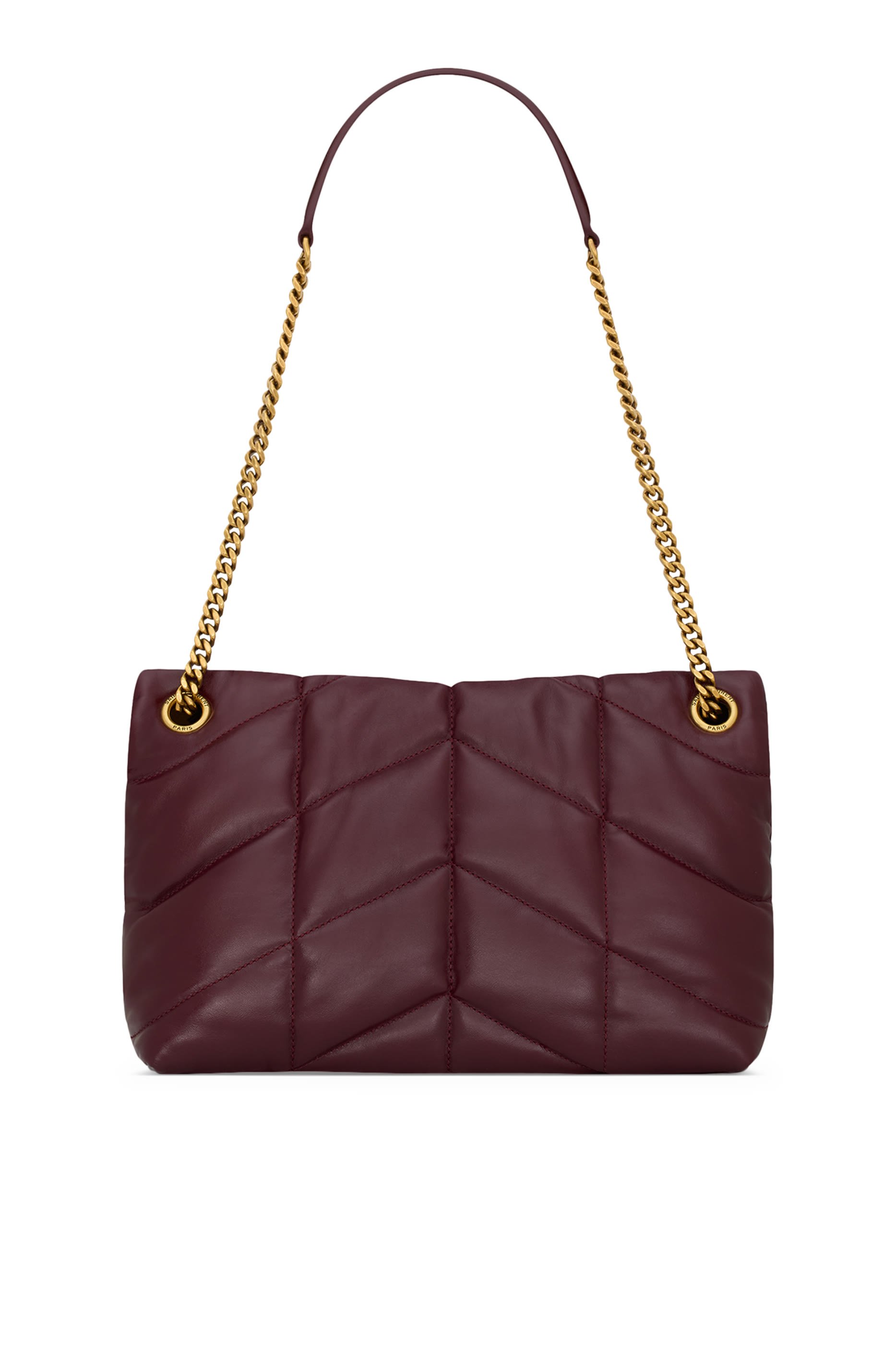 Puffer Small Shoulder Bag in Shiny Leather