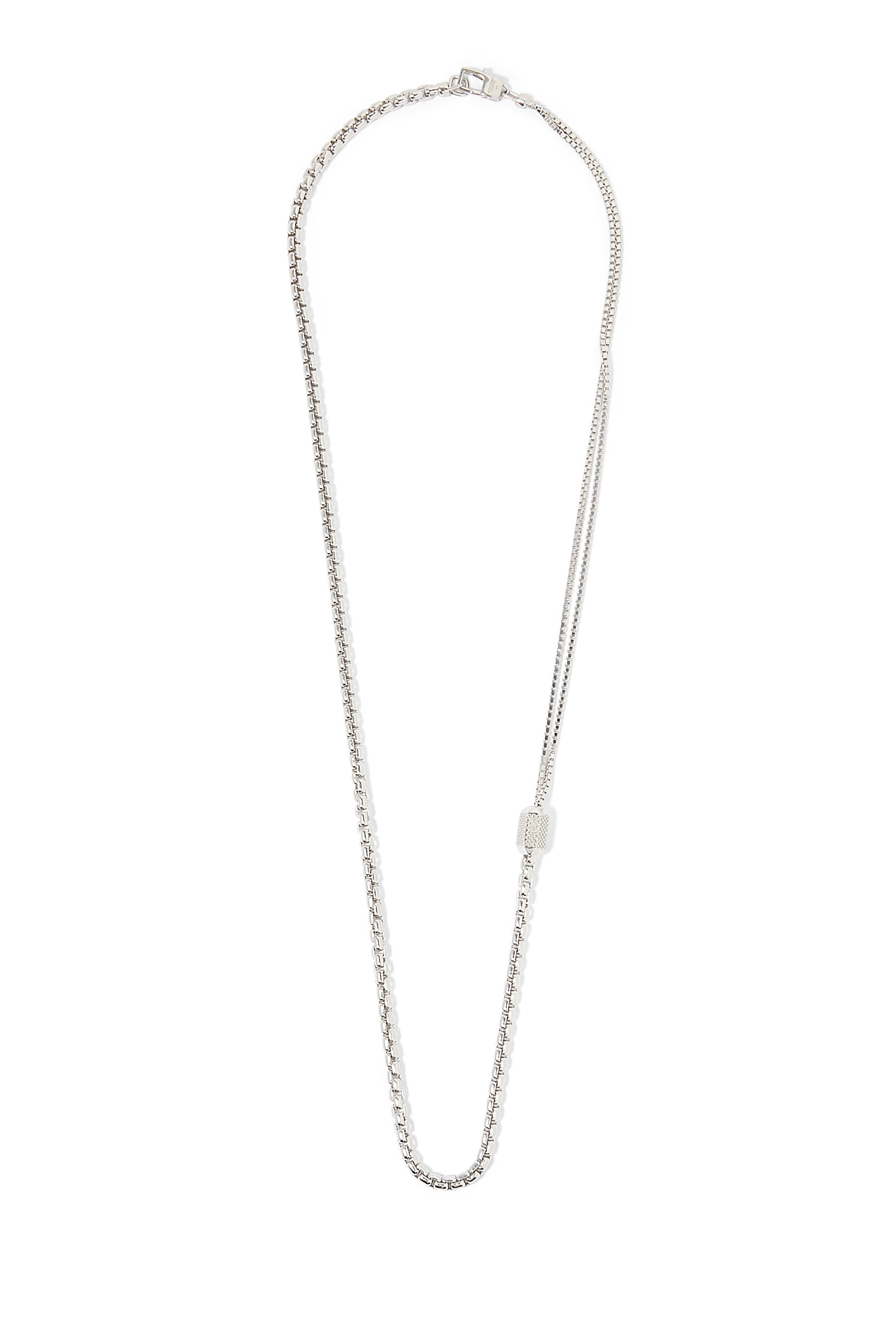 Signature Hexade Box Chain, Sterling Silver