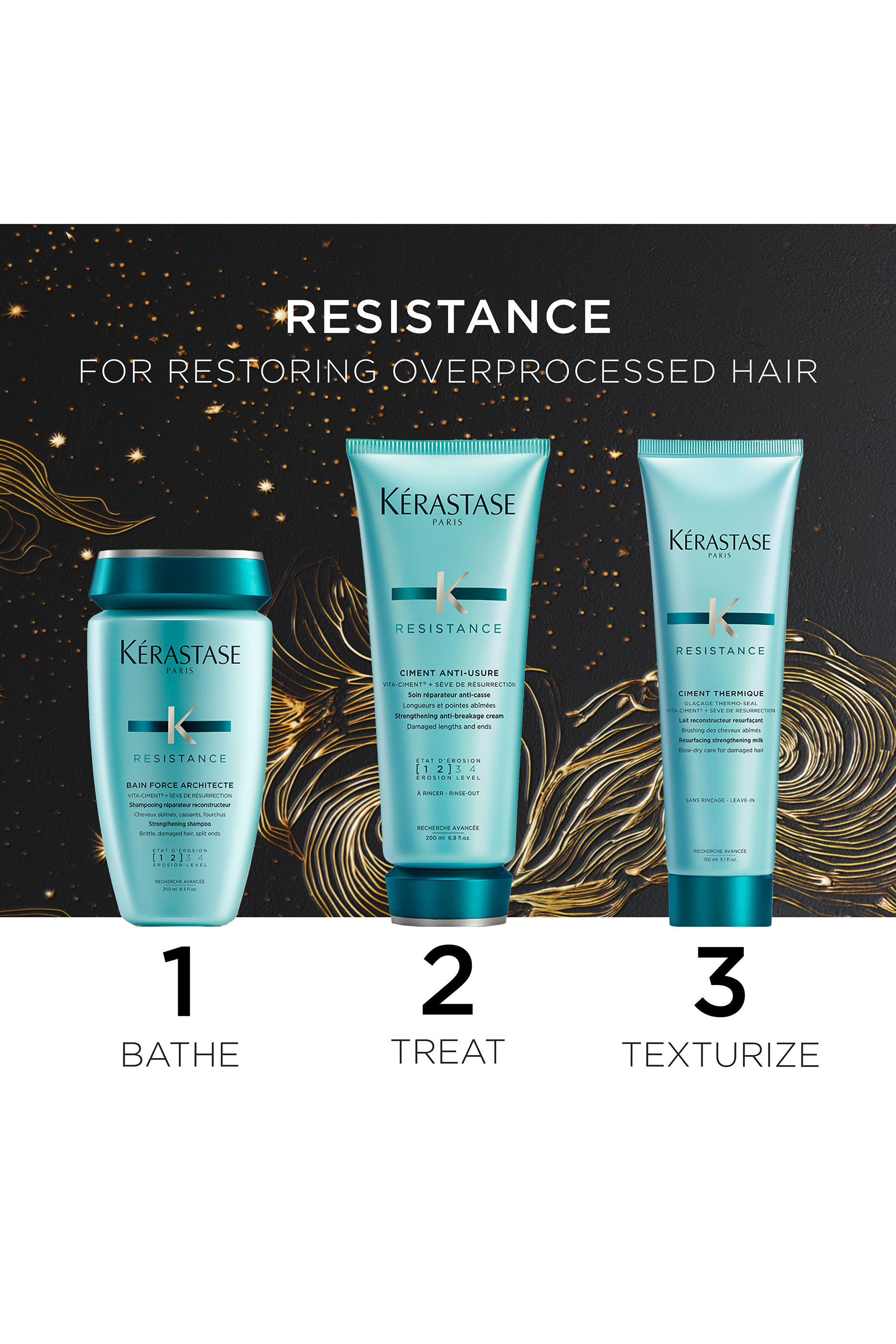 Resistance Repairing Set for Damaged Hair