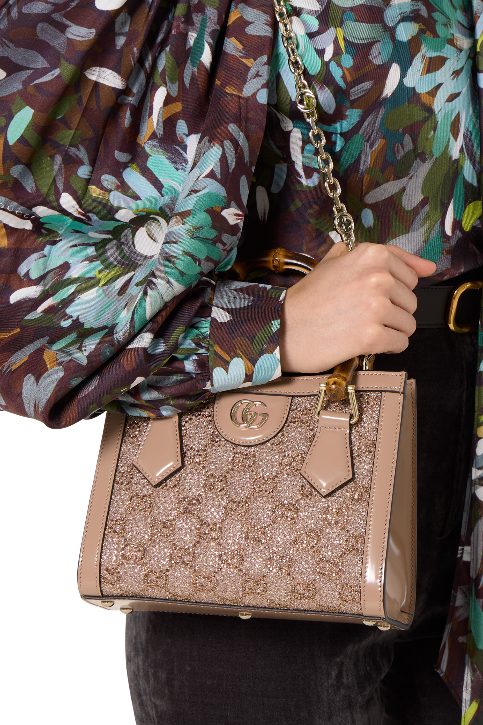 Diana Crystals Small Tote Bag 