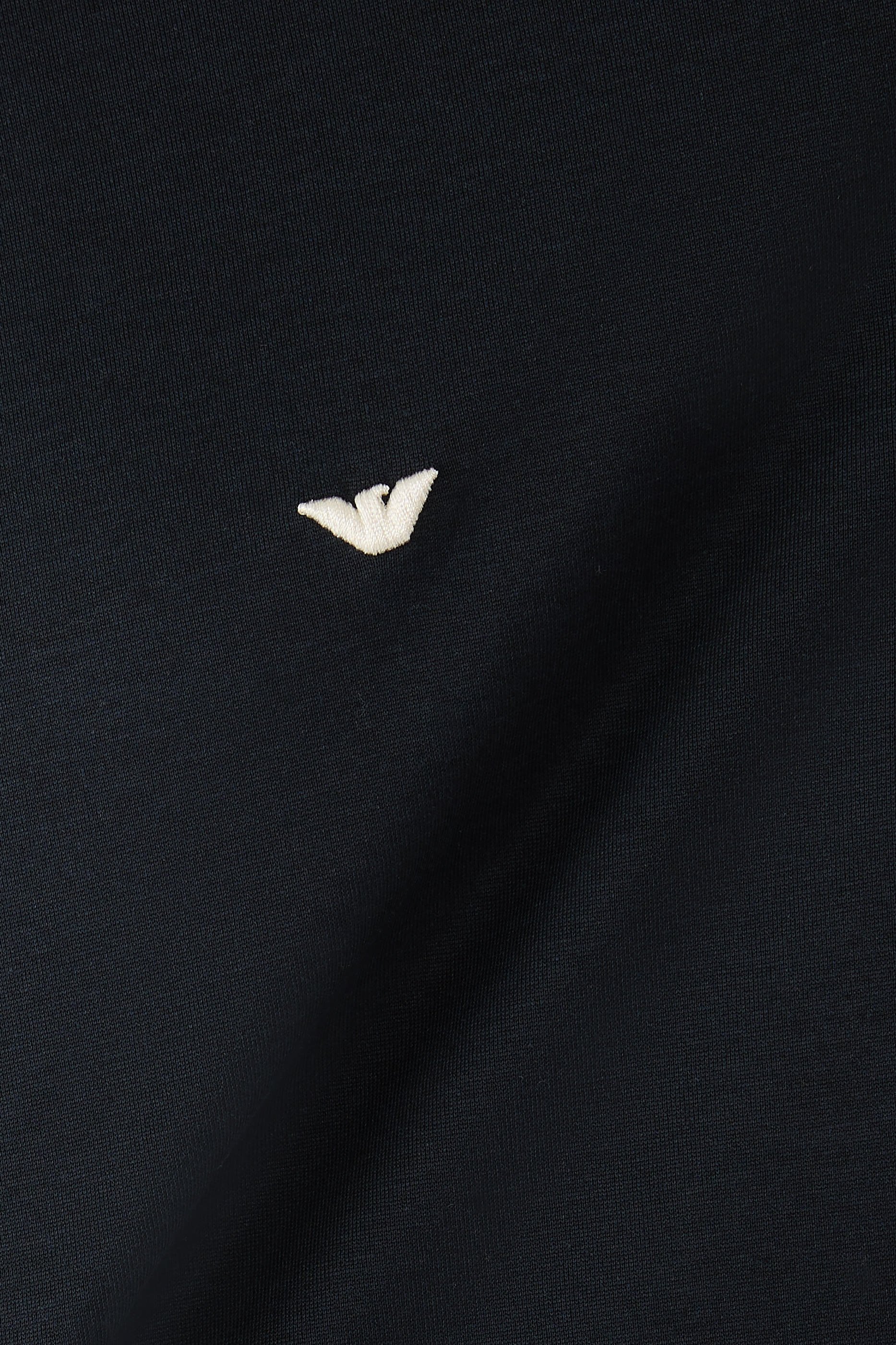 Embossed Eagle Embroidery Lyocell-Blend Jersey T-Shirt