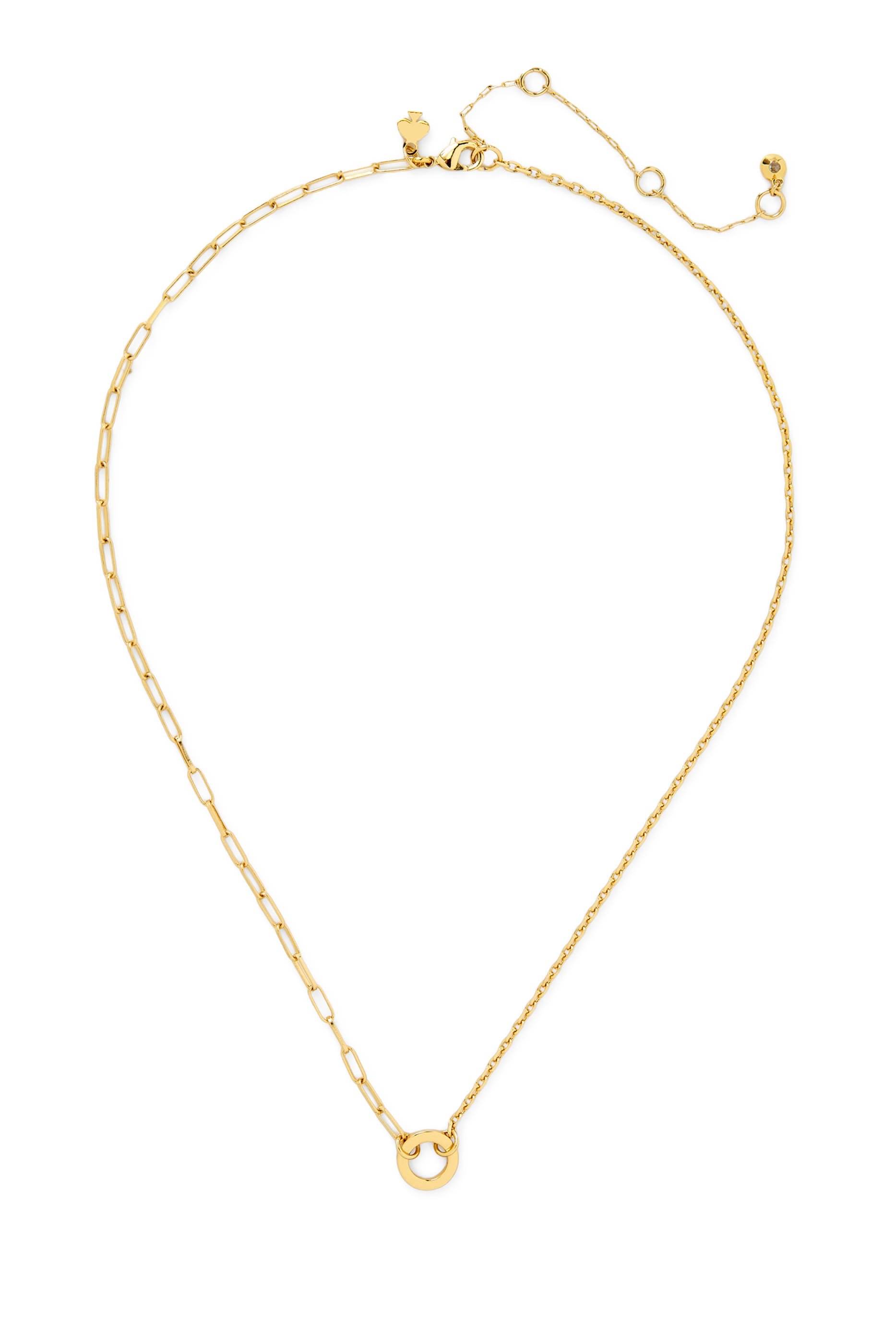 One In A Million Mixed Chain Necklace, Plated Metal