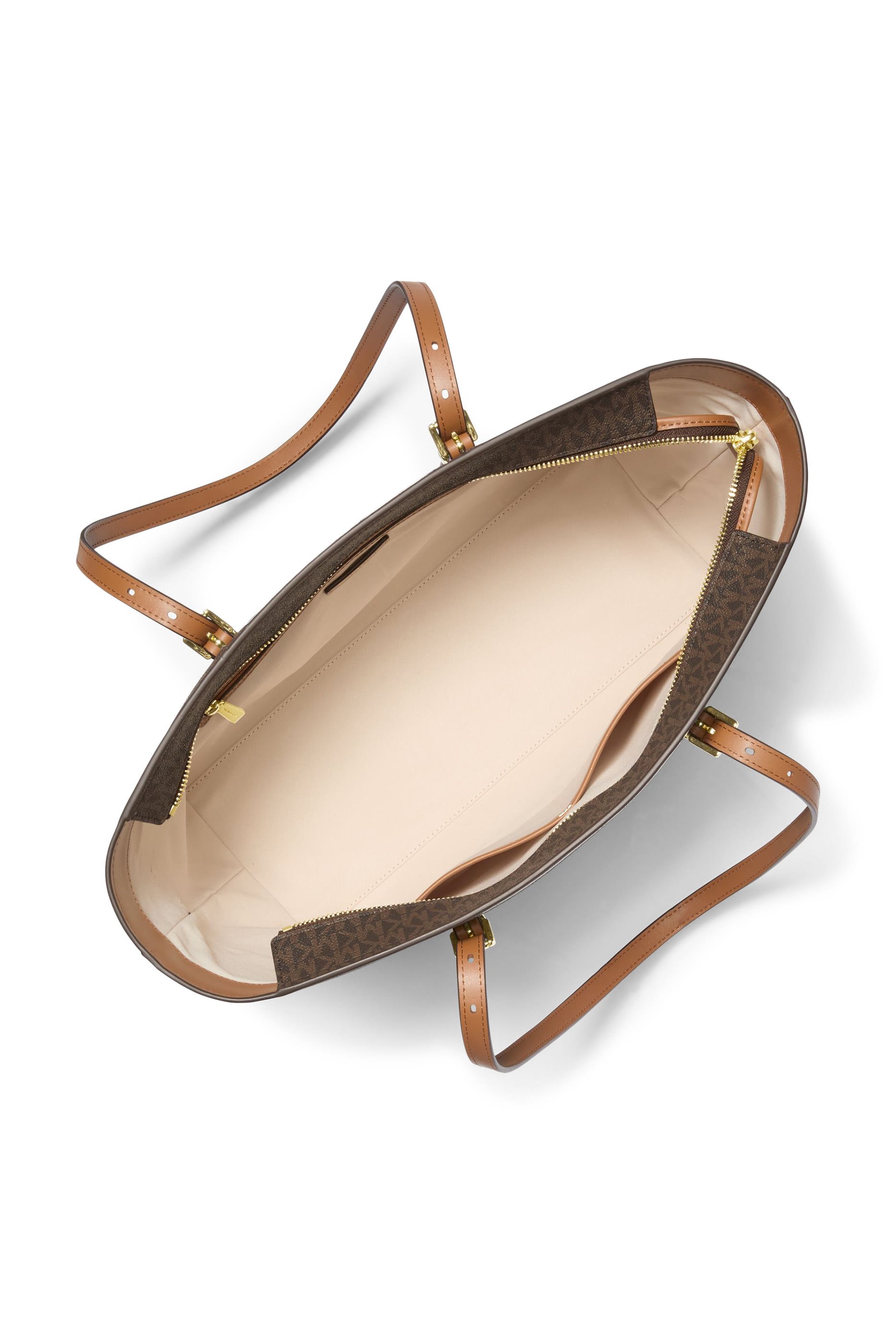 Quinn Signature Logo and Leather Tote Bag