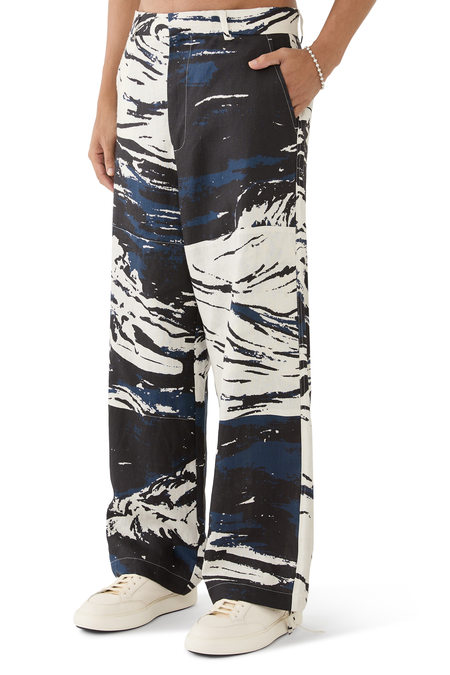 Painted Surf Patch Trousers