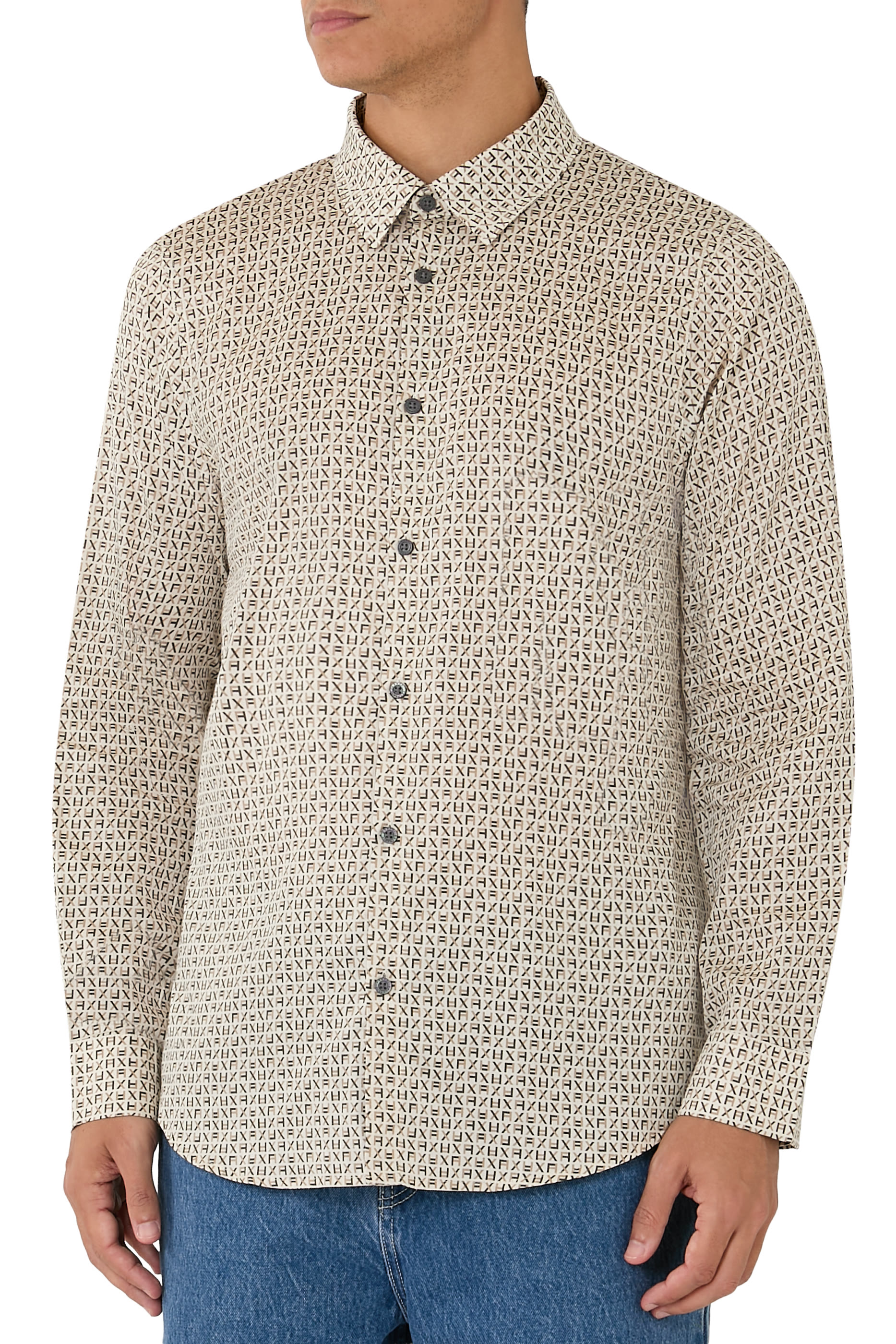 Logo Pattern Shirt