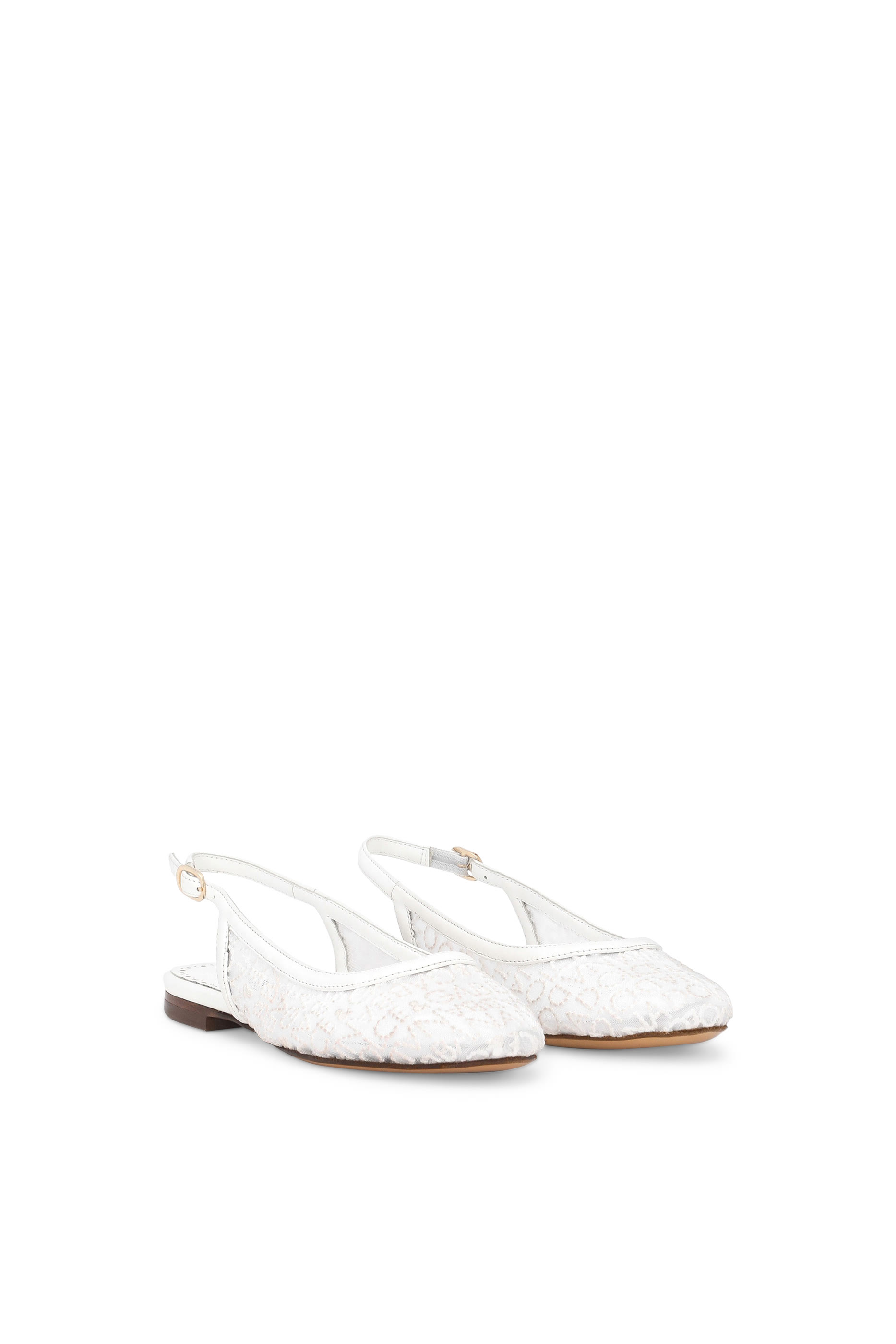 Kids Logo Embroidered Mesh Slingbacks