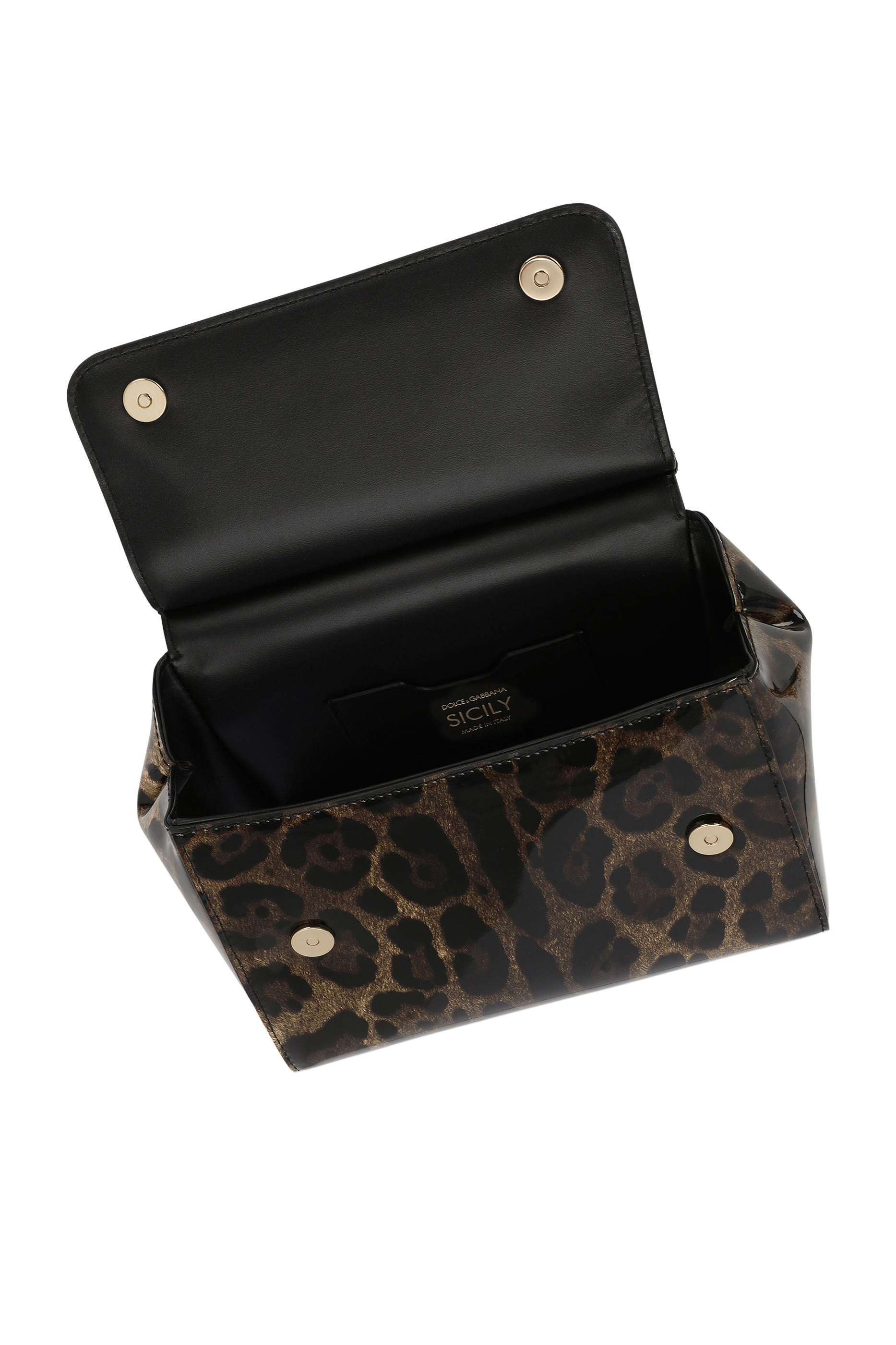 Medium Sicily Leopard Print Handbag