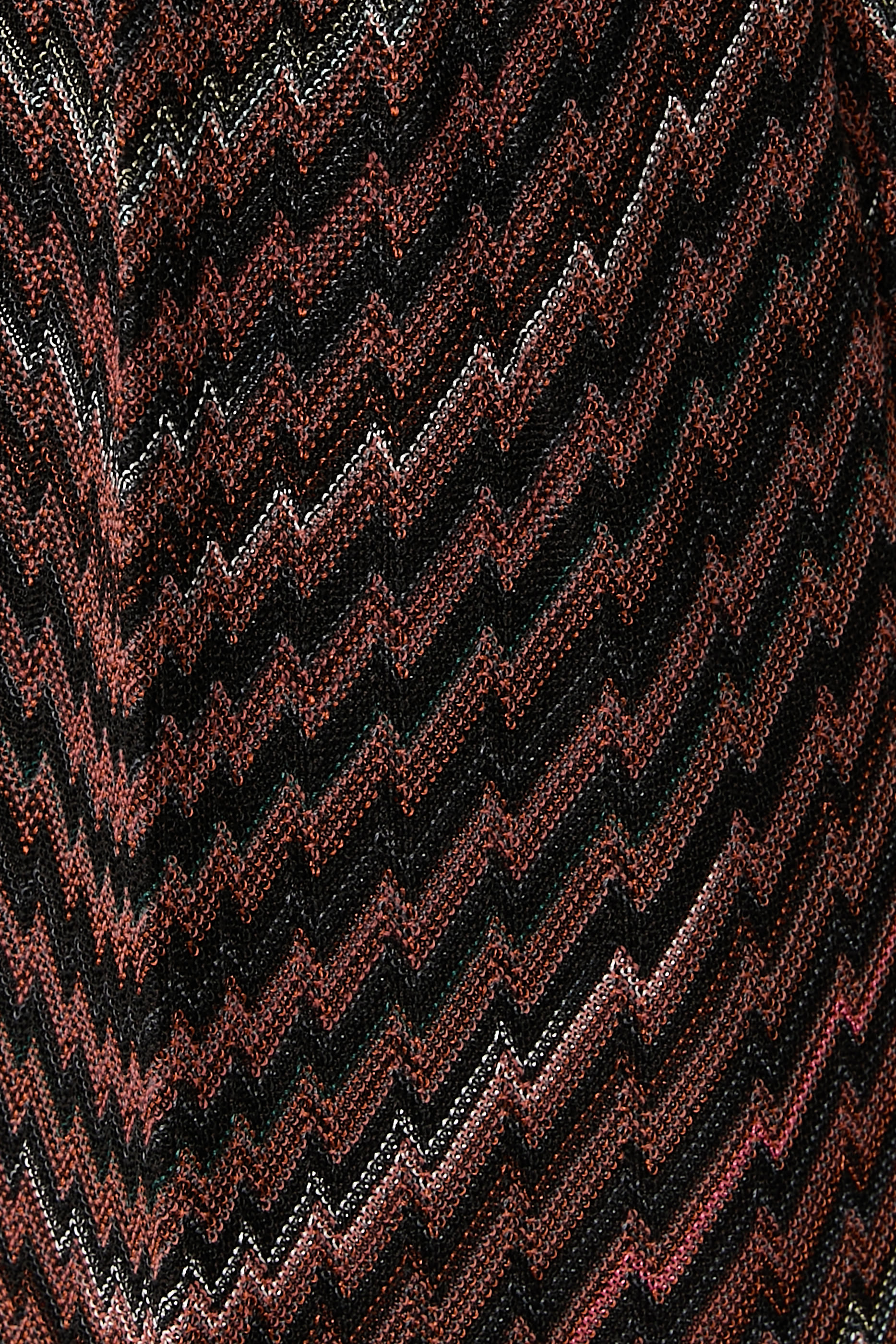 Chevron Knit Wide-Leg Pants