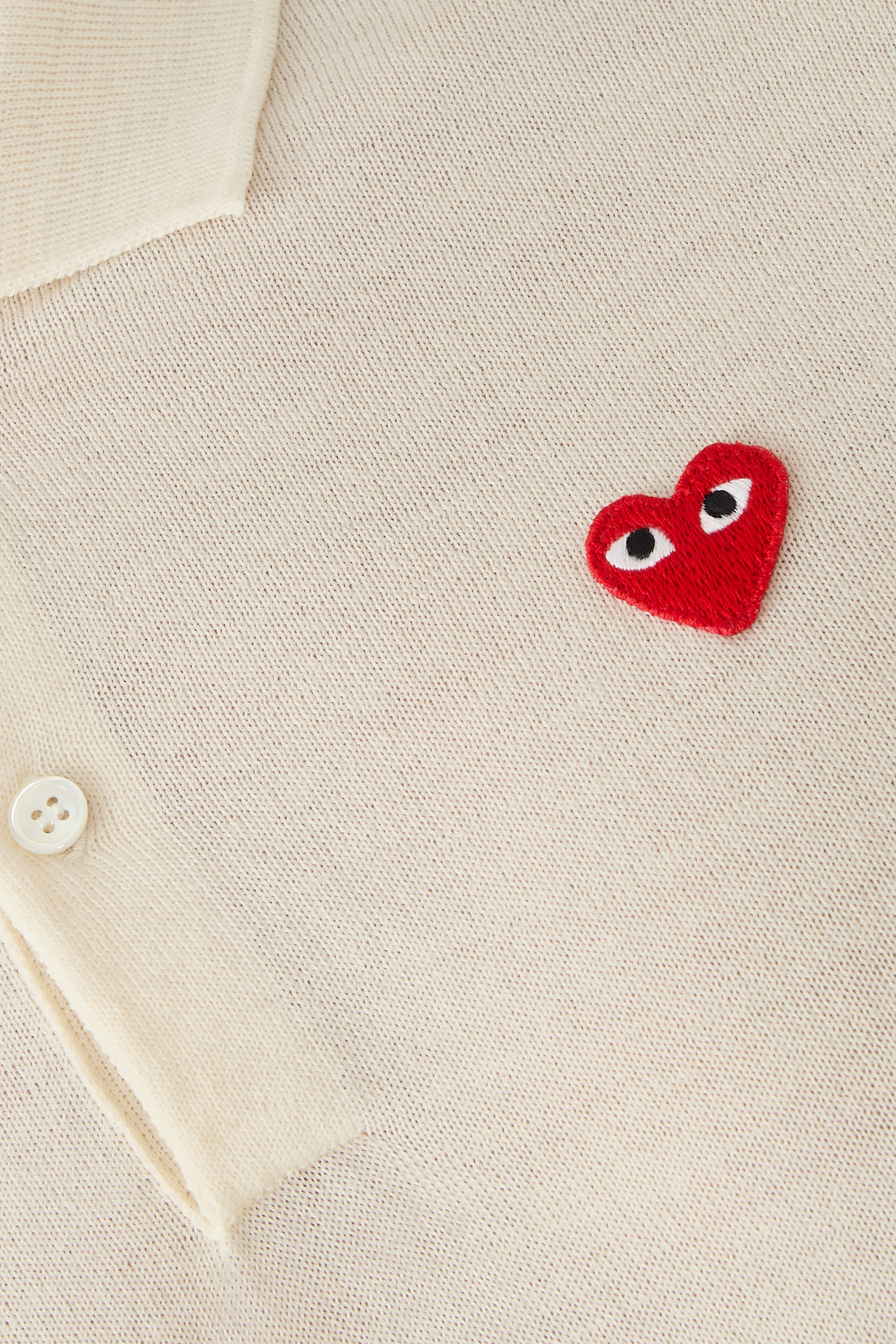 Embroidered Heart Polo Shirt