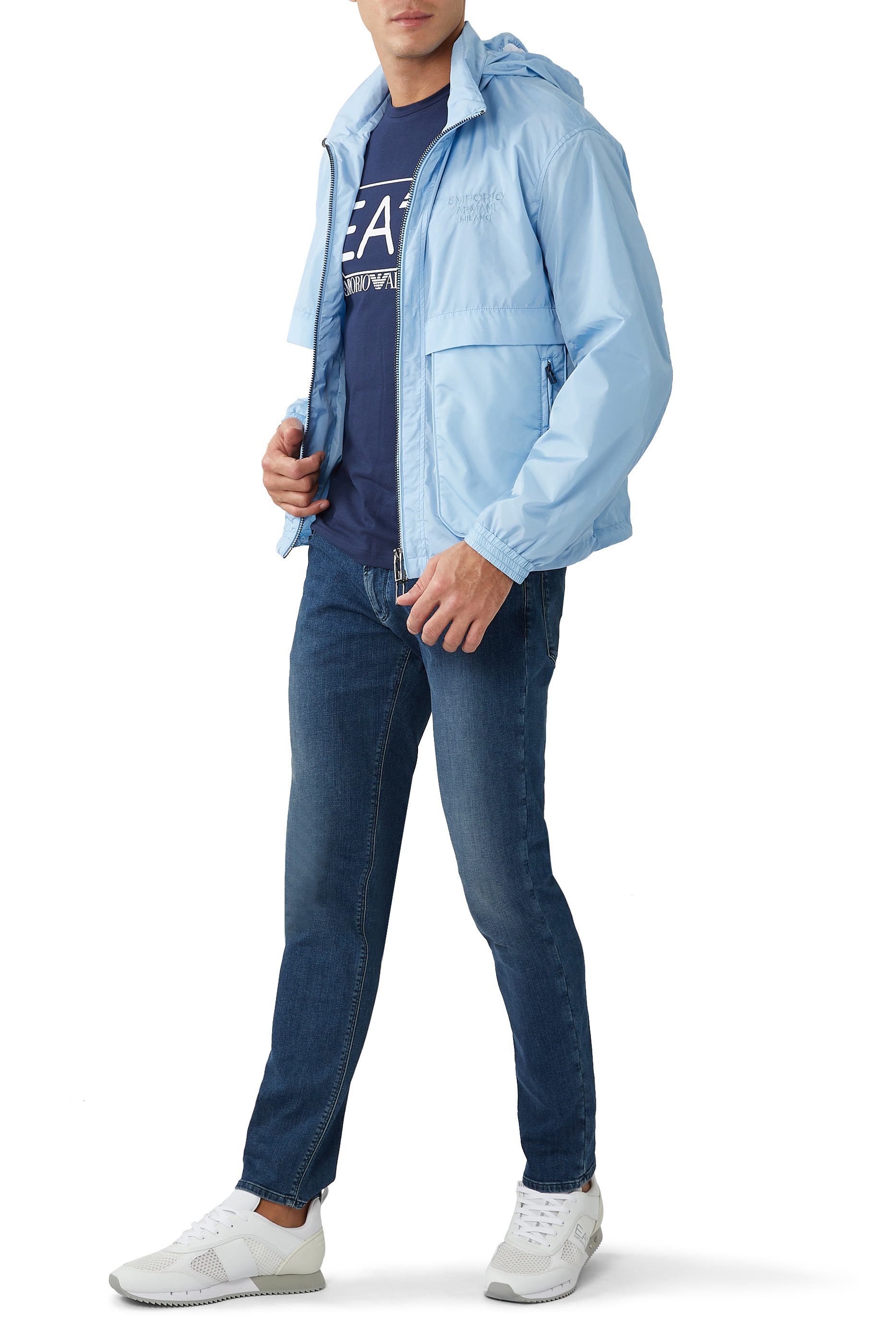 Cotton Denim Slim Fit Jeans