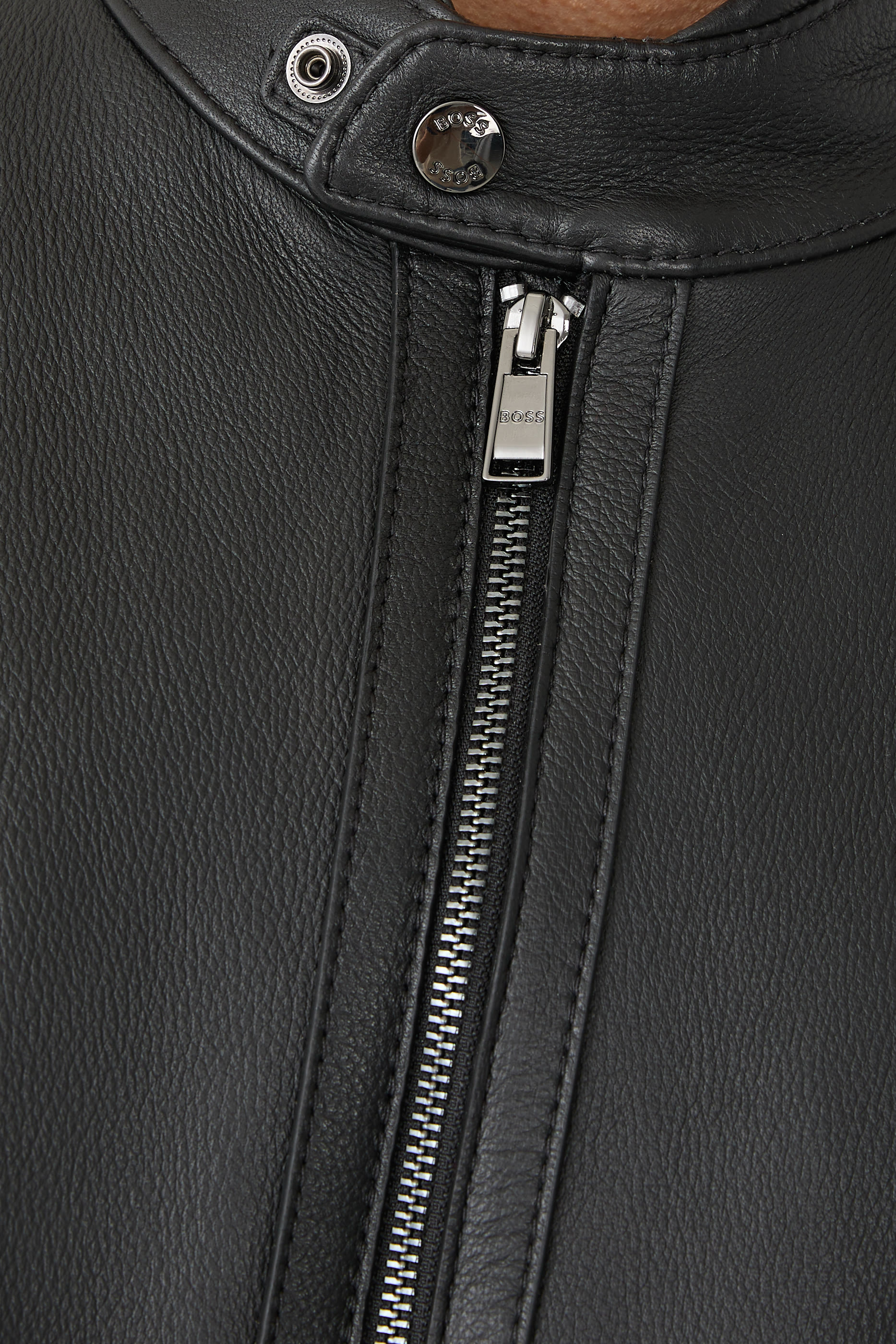 Grained  Nappa Leather Regular-Fit Jacket