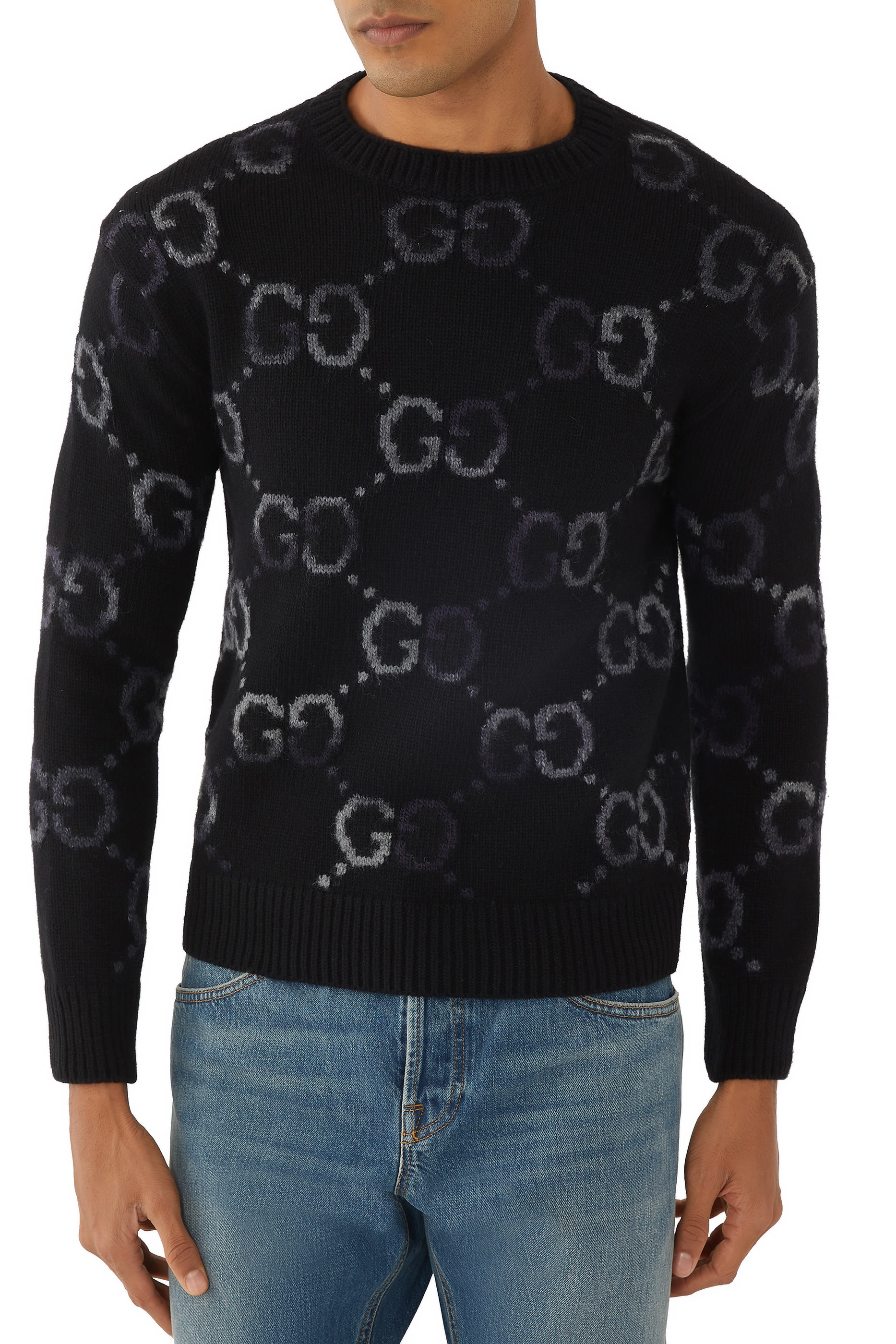 Wool GG Intarsia Sweater
