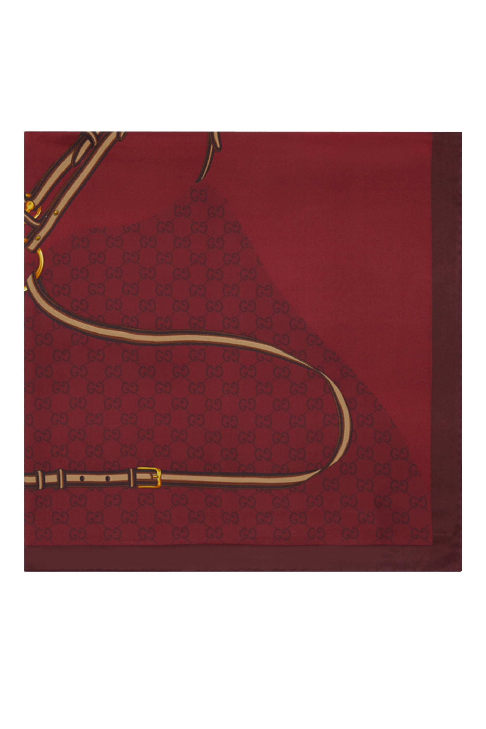  Printed GG Silk Jacquard Carr&eacute; 