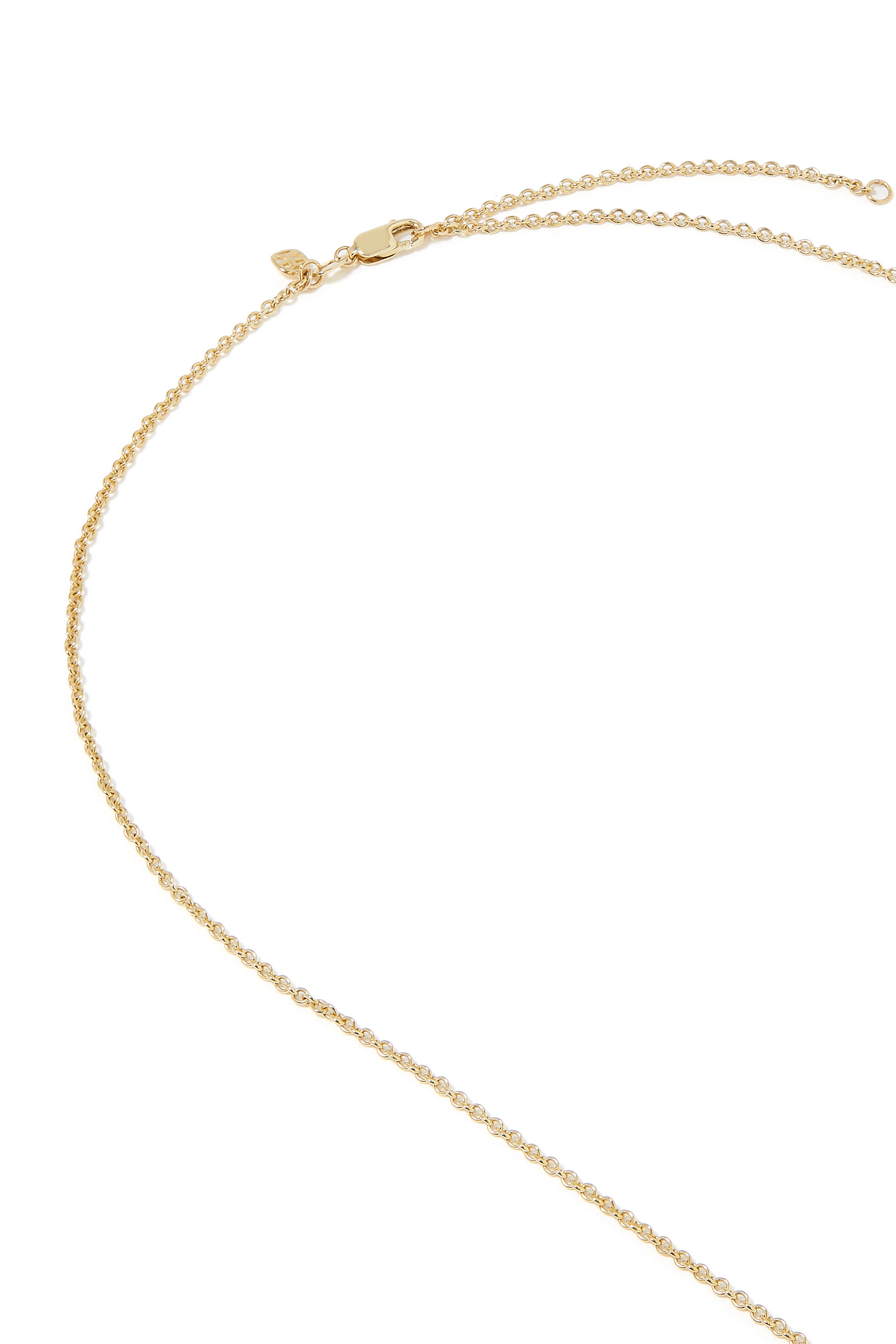 Butterfly Cluster Pendant Necklace, 14k Yellow Gold & Diamonds