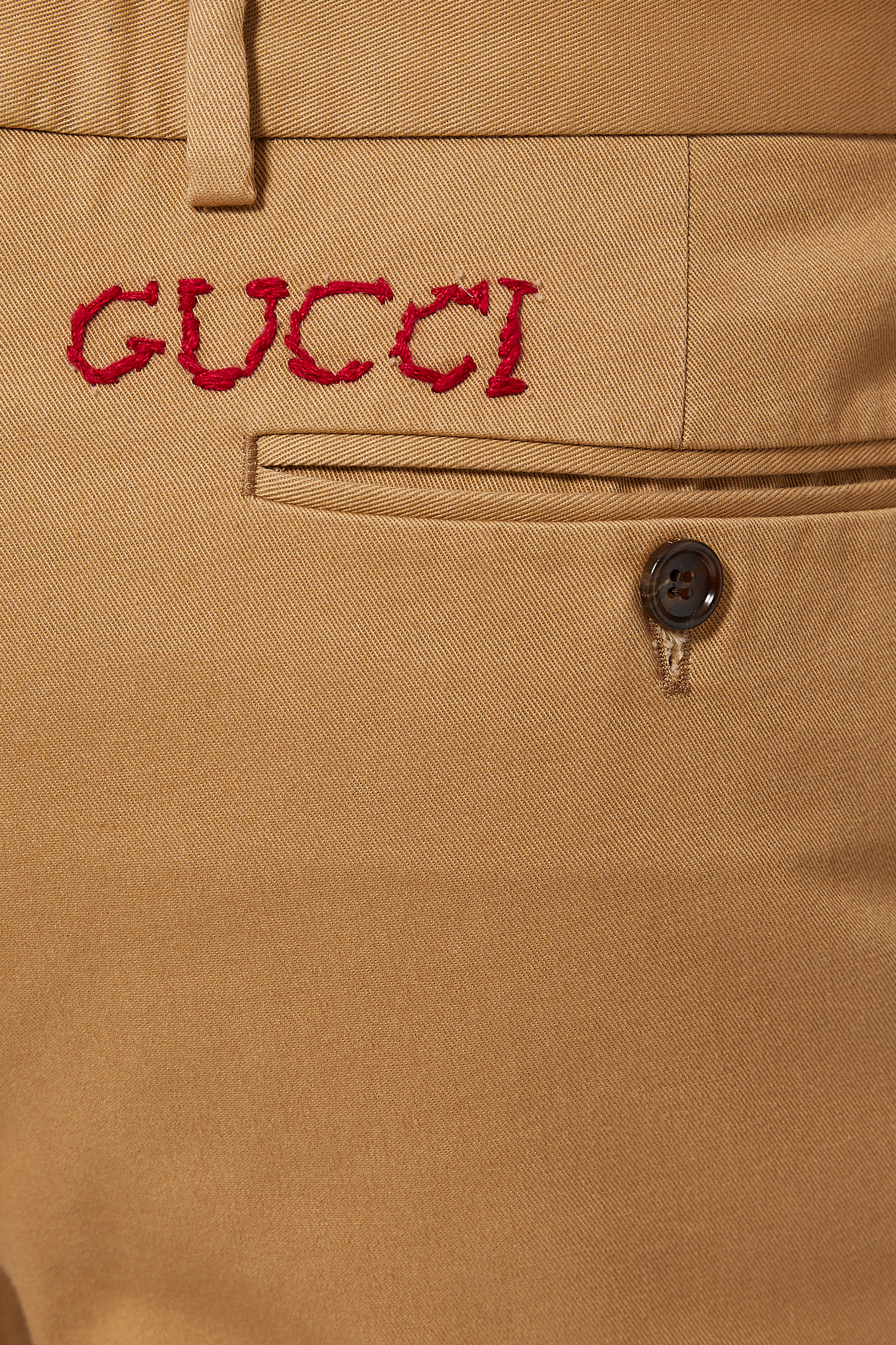 Straight-Leg Cotton Chinos