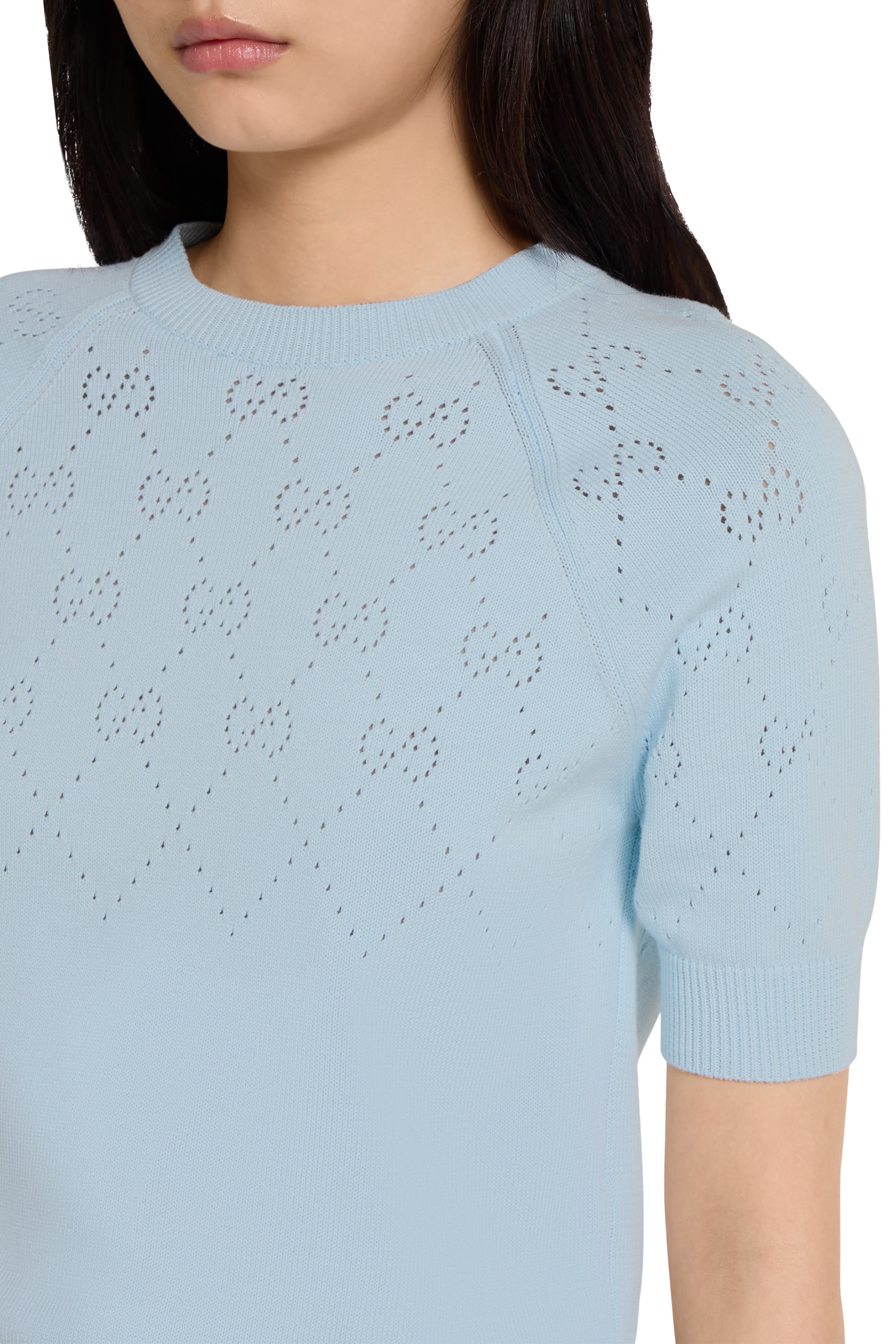 GG Cotton Crewneck Top