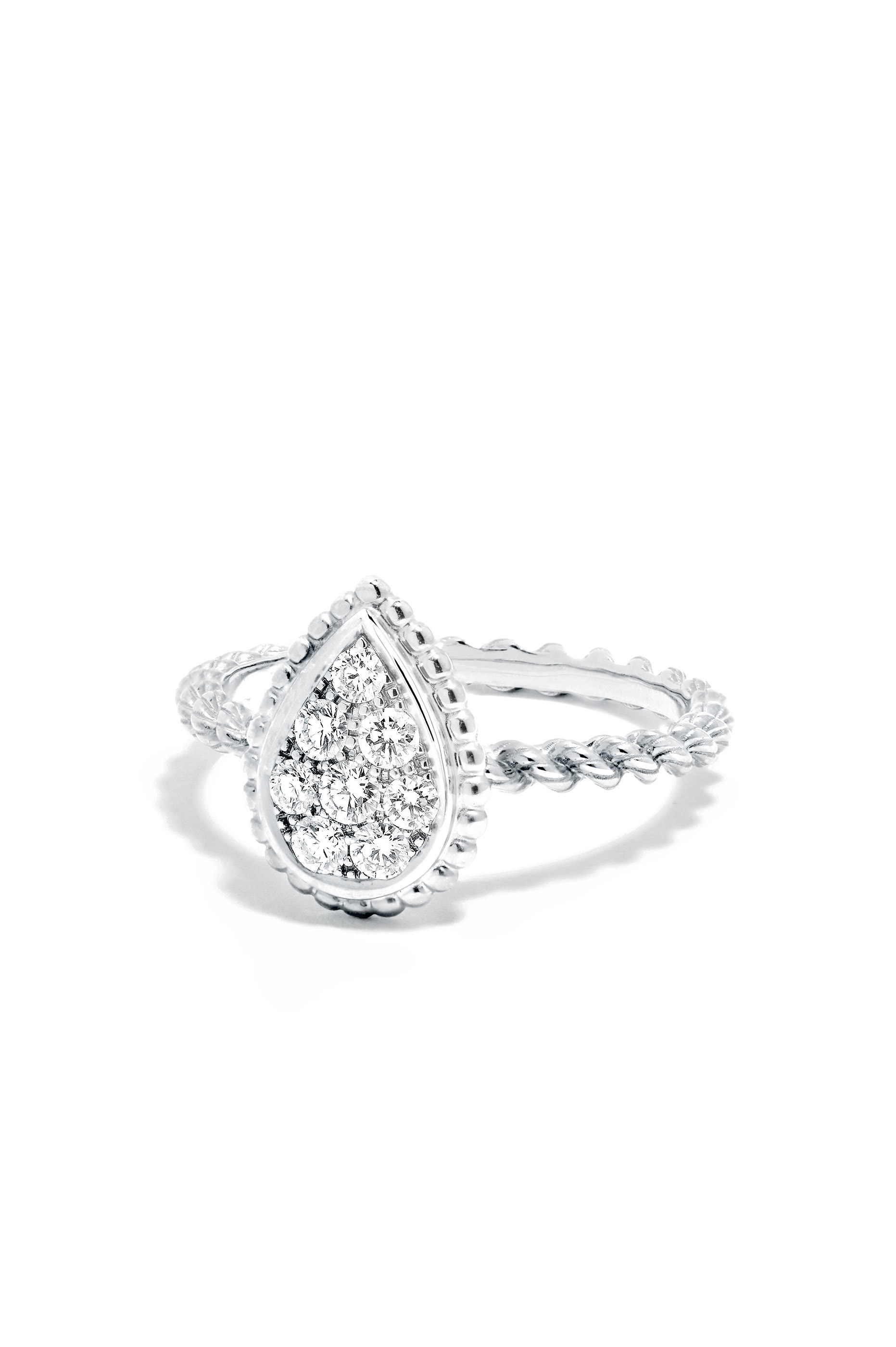 Serpent Boh&egrave;me Small Ring, 18k White Gold & Diamonds