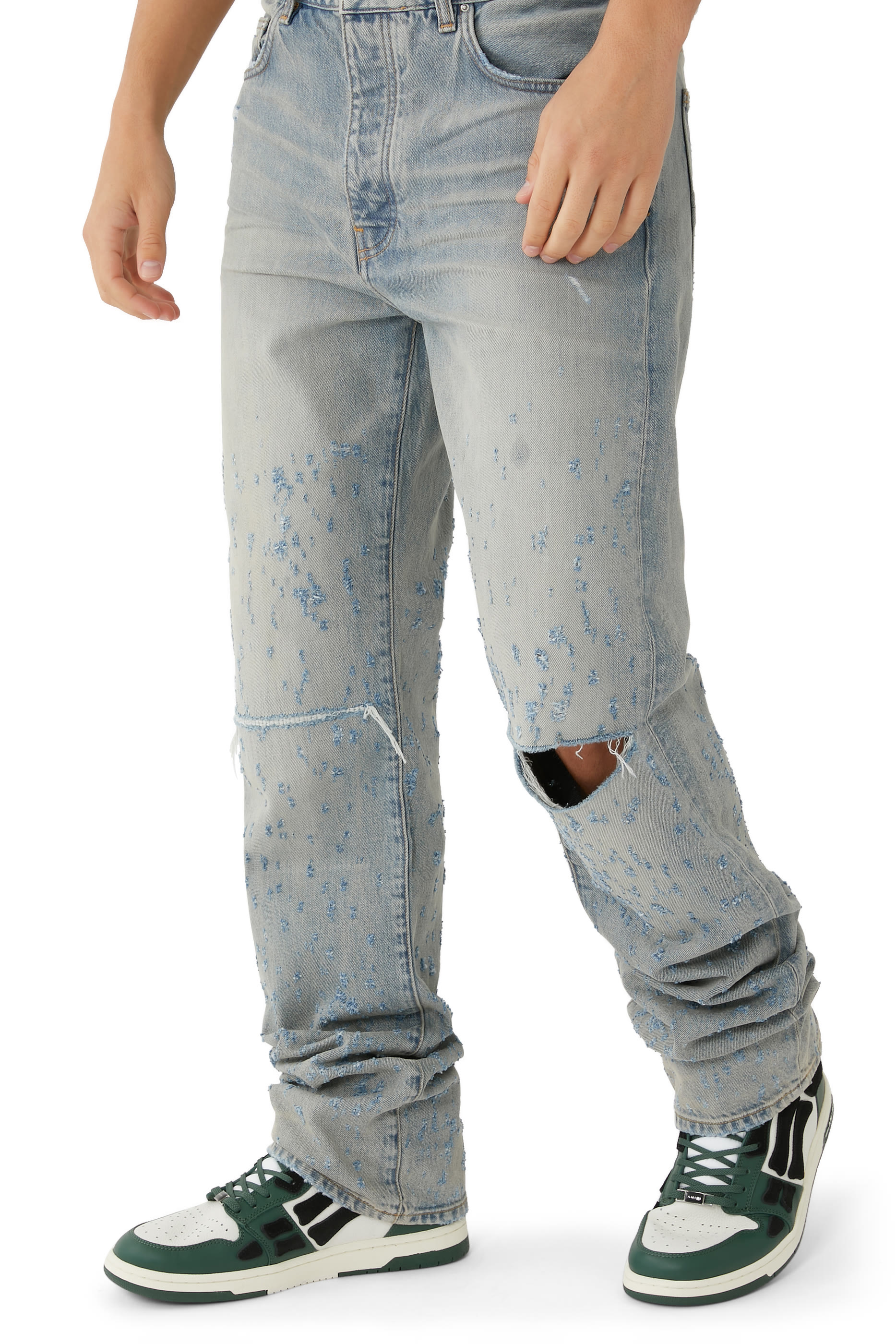 Skel Top High Leather Sneakers